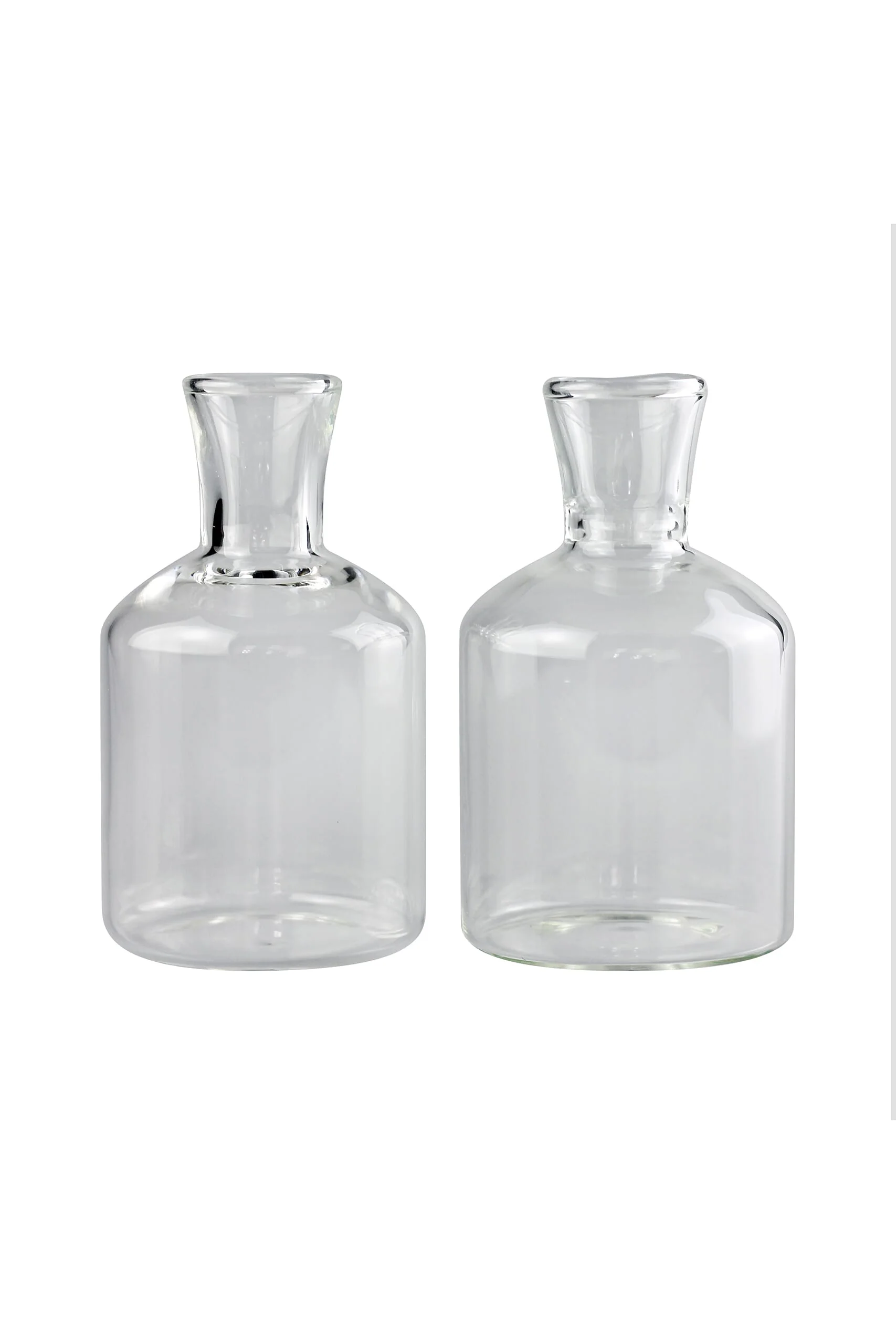 Glass Candle Holder - S/2 Plain