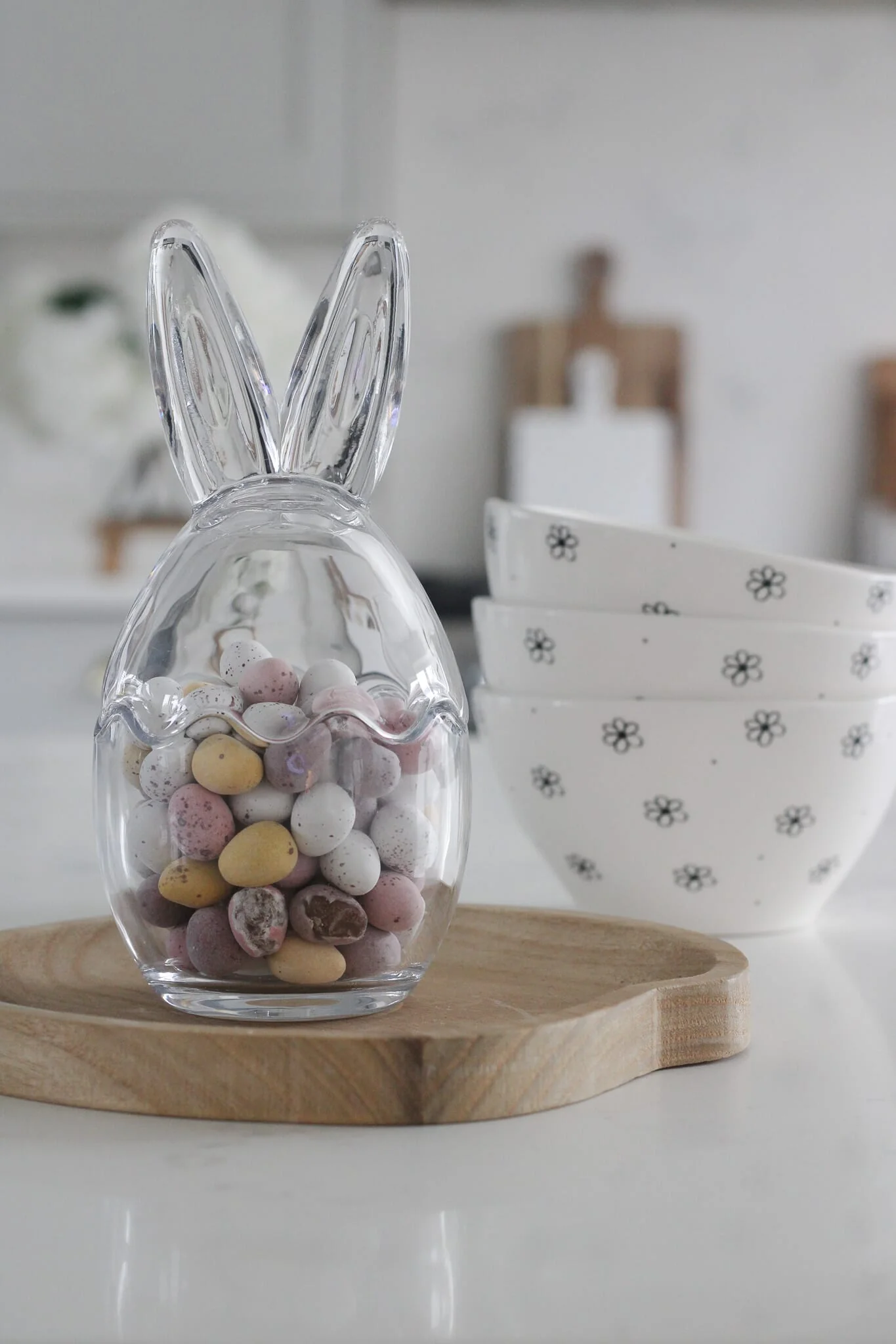 Glass Bunny Jar - Large