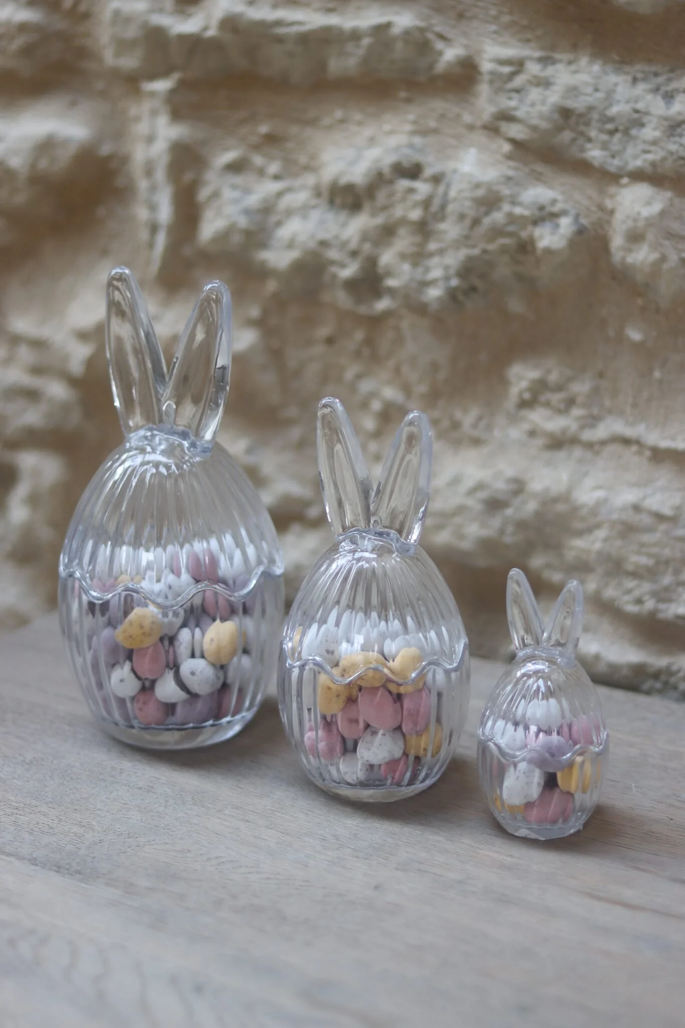 Glass Bunny Jar Set - Fluted - Image 5