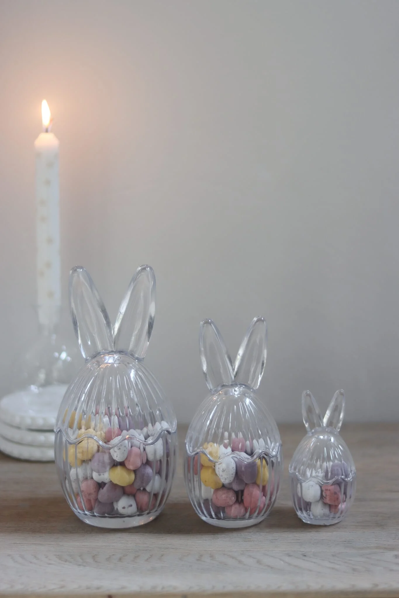 Glass Bunny Jar Set - Fluted - Image 6