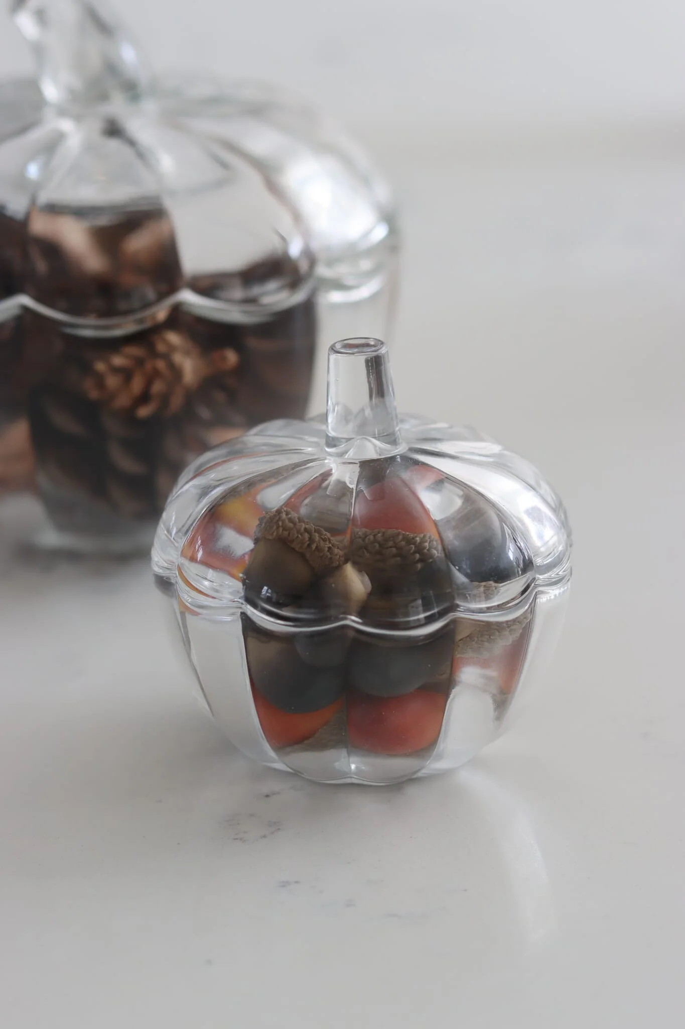 Set of 2 Glass Pumpkin Jars - Image 4