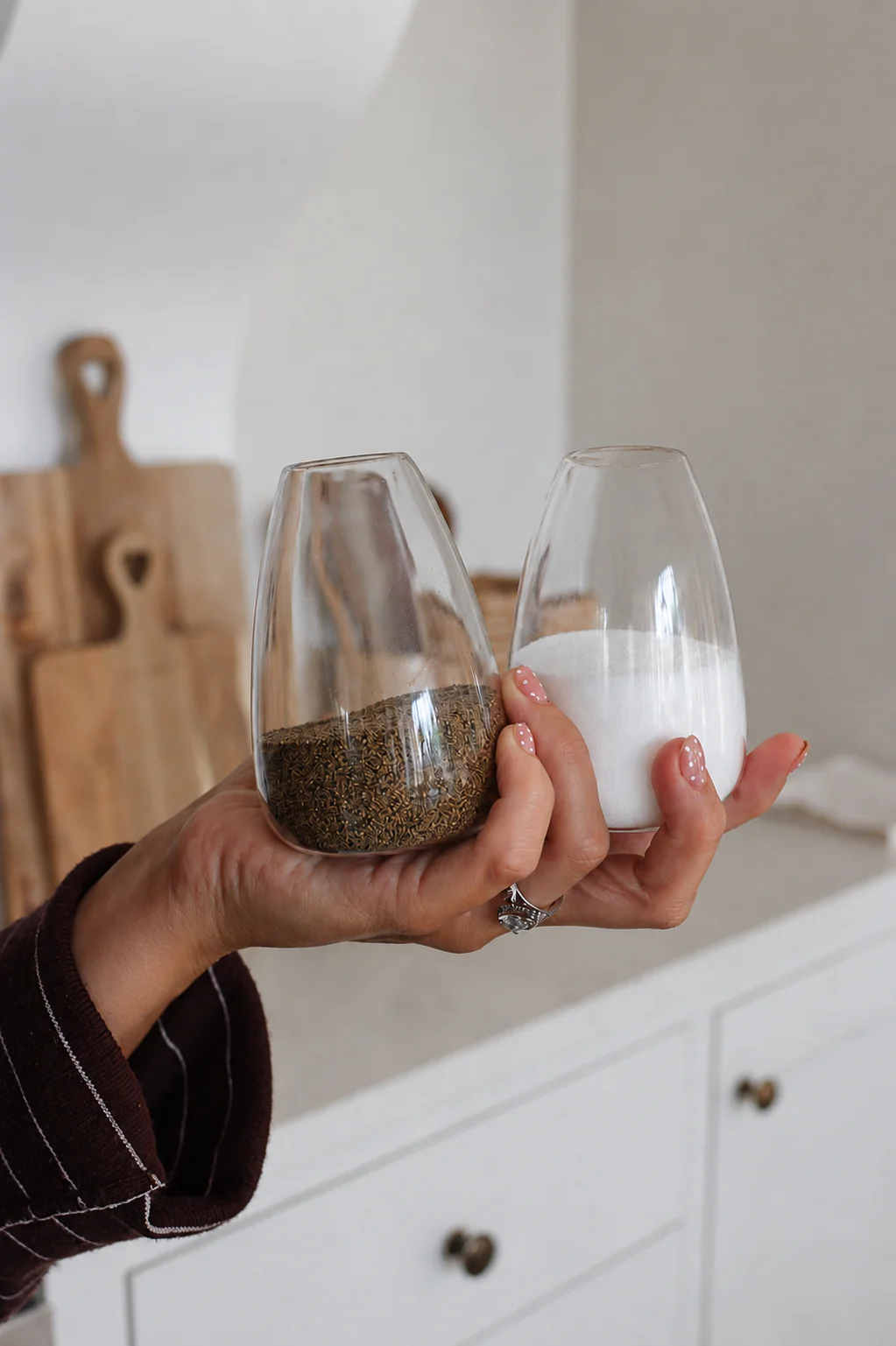 Glass Salt & Pepper Shakers