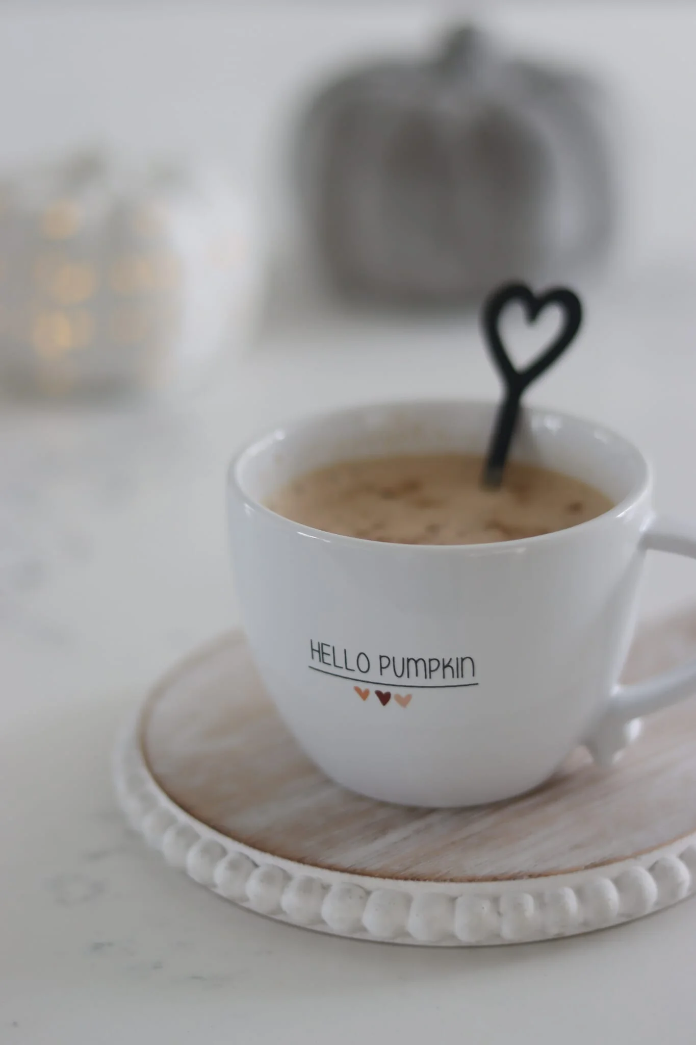 Heart Handled Mug - Hello Pumpkin - Image 2