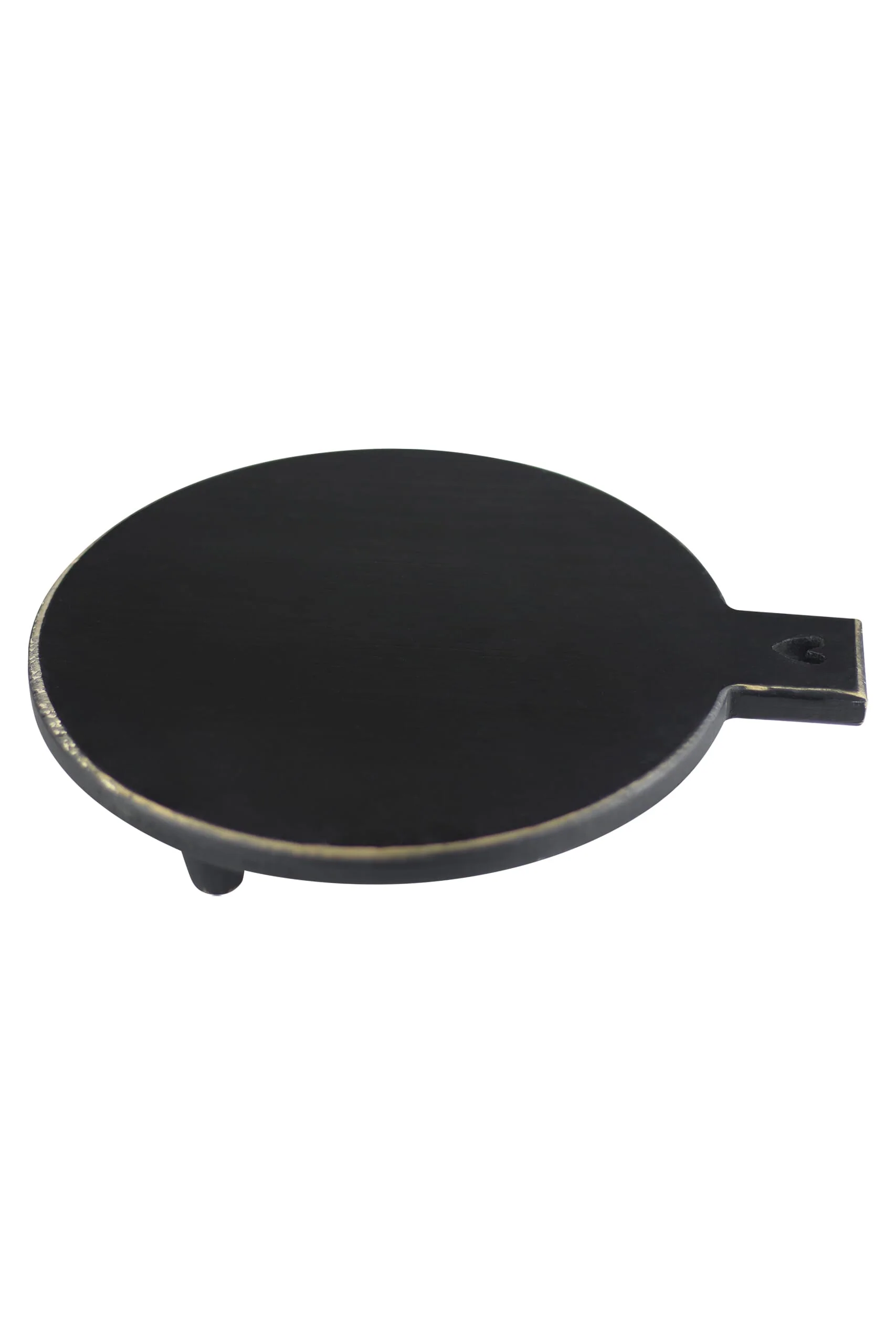 Heart Handled Round Tray - Black - Image 5