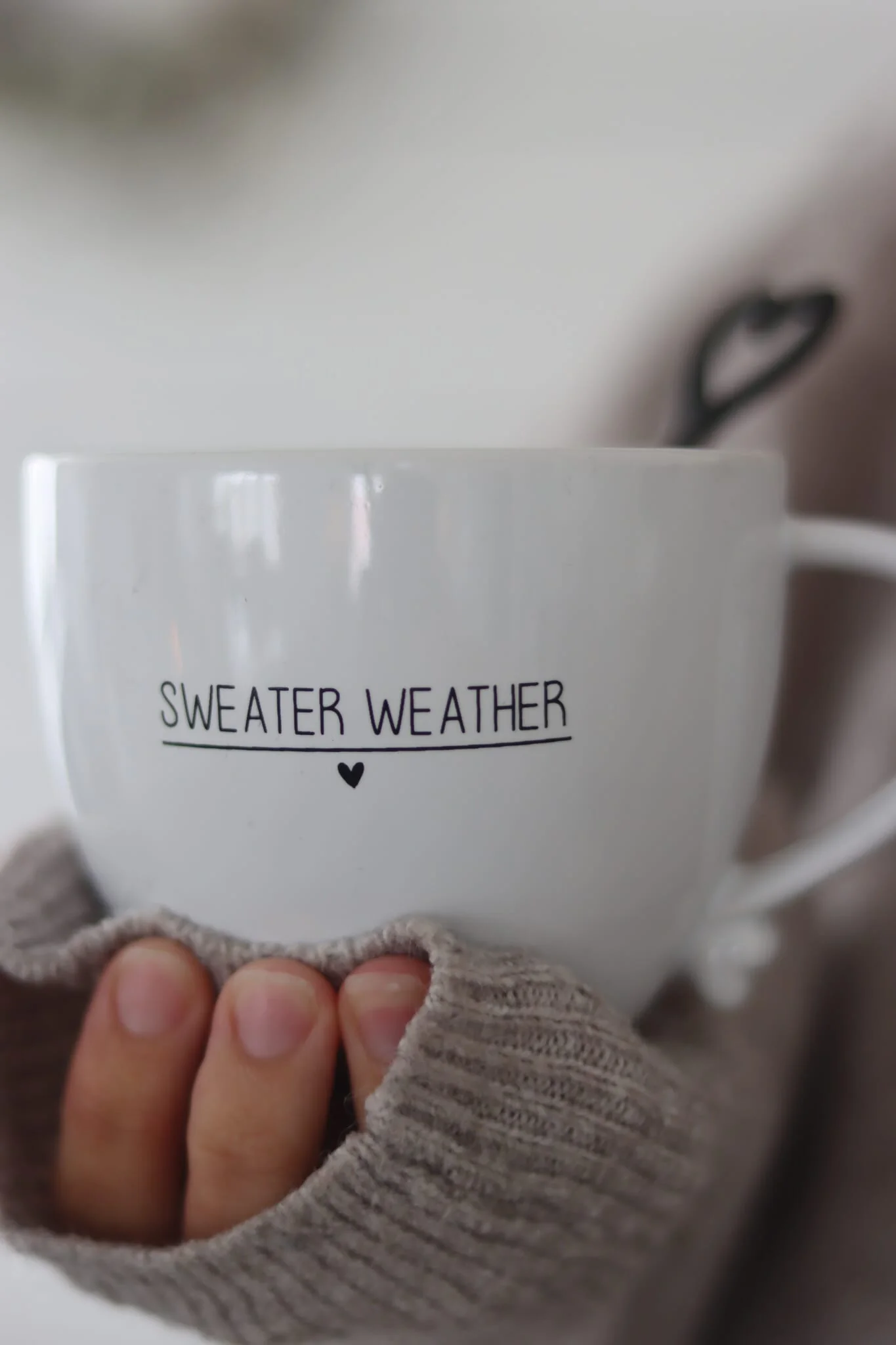 Heart Handled Mug - Sweater Weather - Image 3
