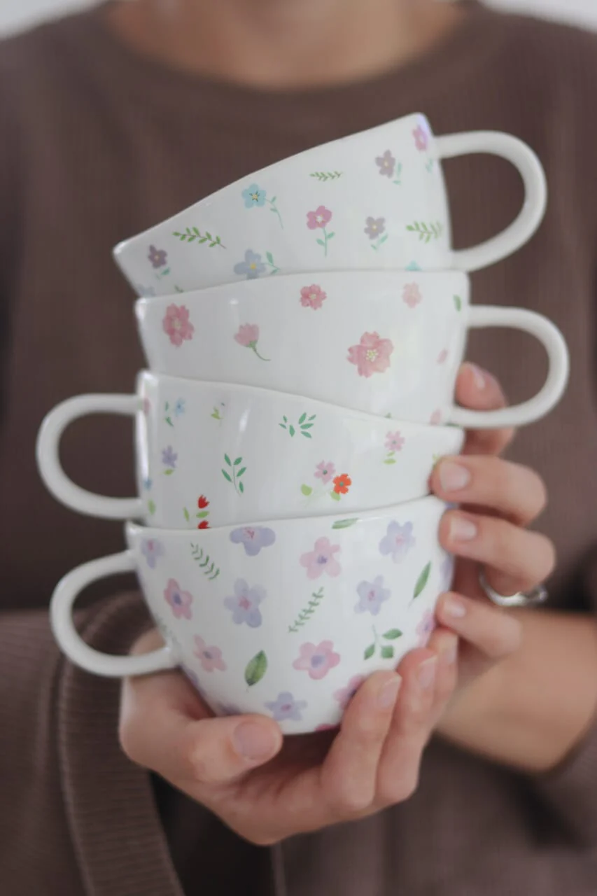 Ceramic Flower Mug - Blossom