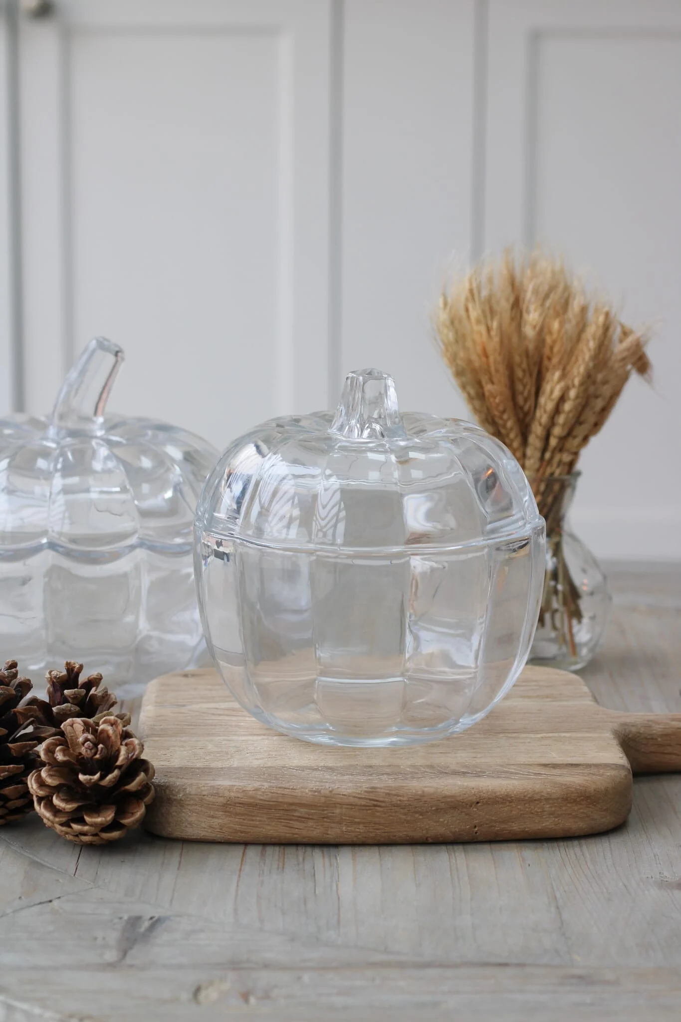 Large Glass Lidded Pumpkin - Straight stalk Bundle - Image 3