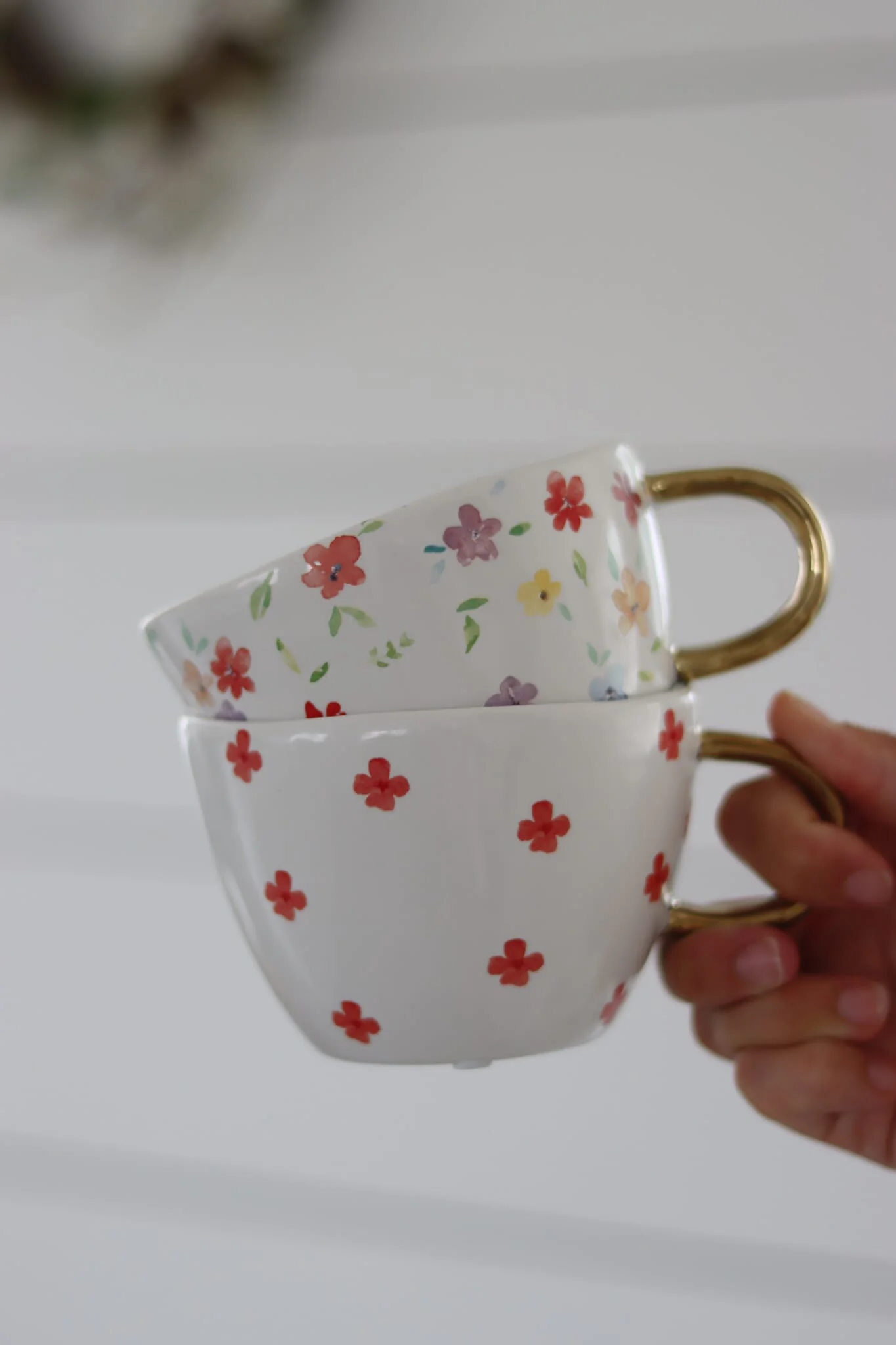 Ceramic Flower Mug- Pink Daisy - Image 4