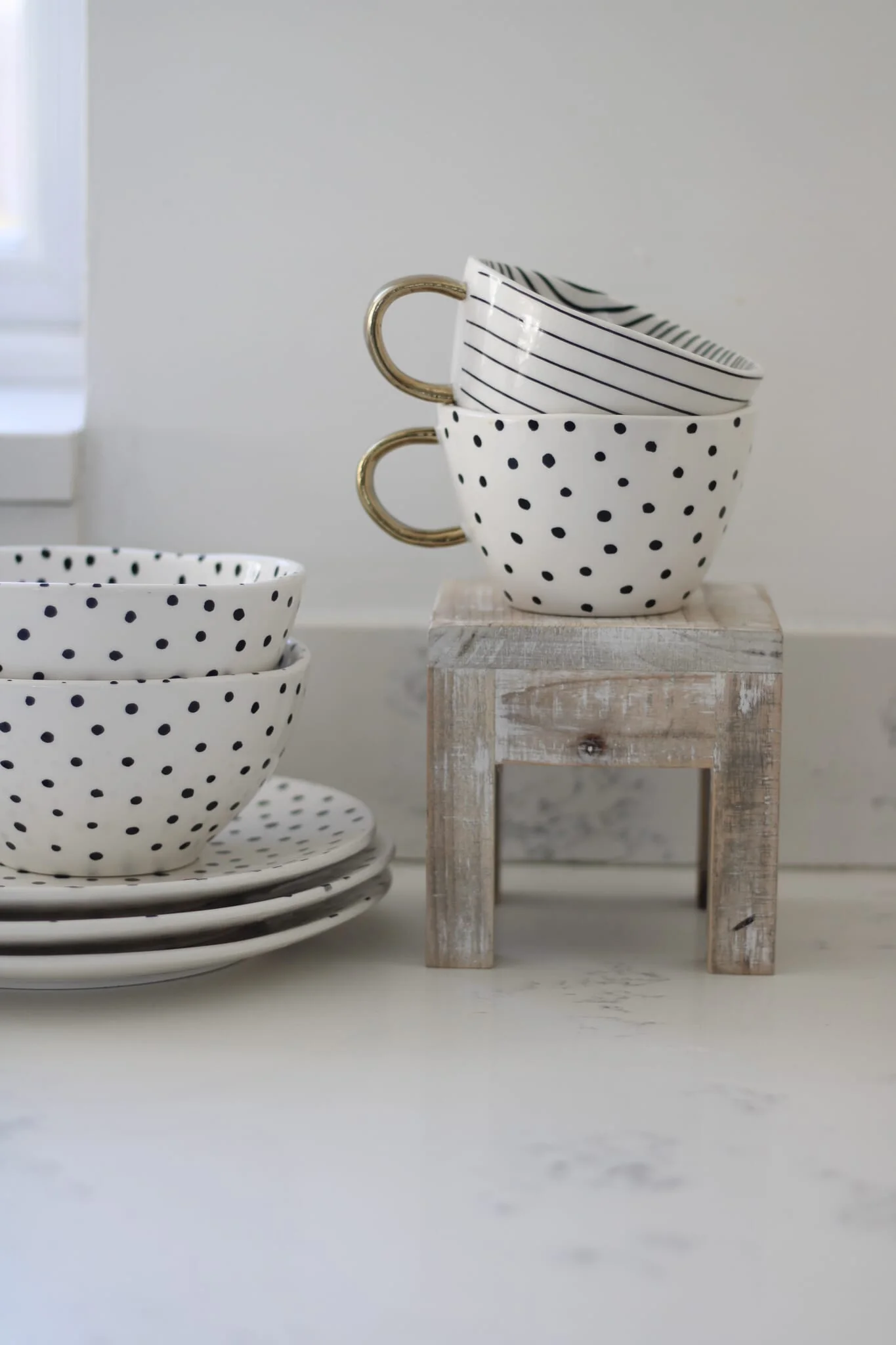 Irregular Ceramic Mug - Stripes