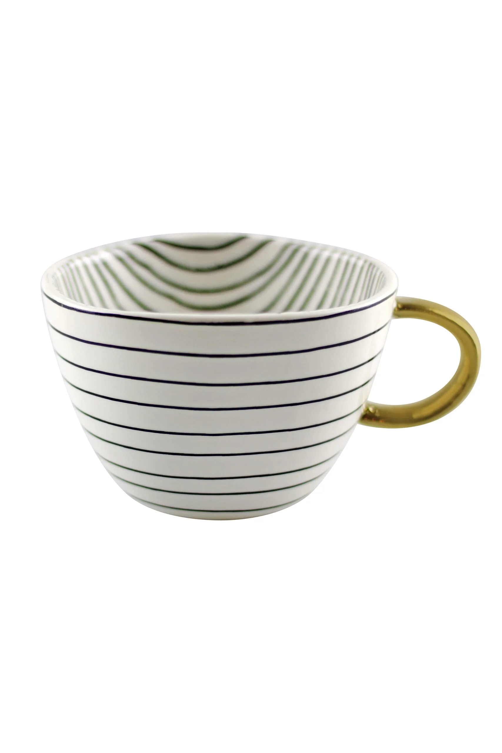 Irregular Ceramic Mug - Stripes - Image 4