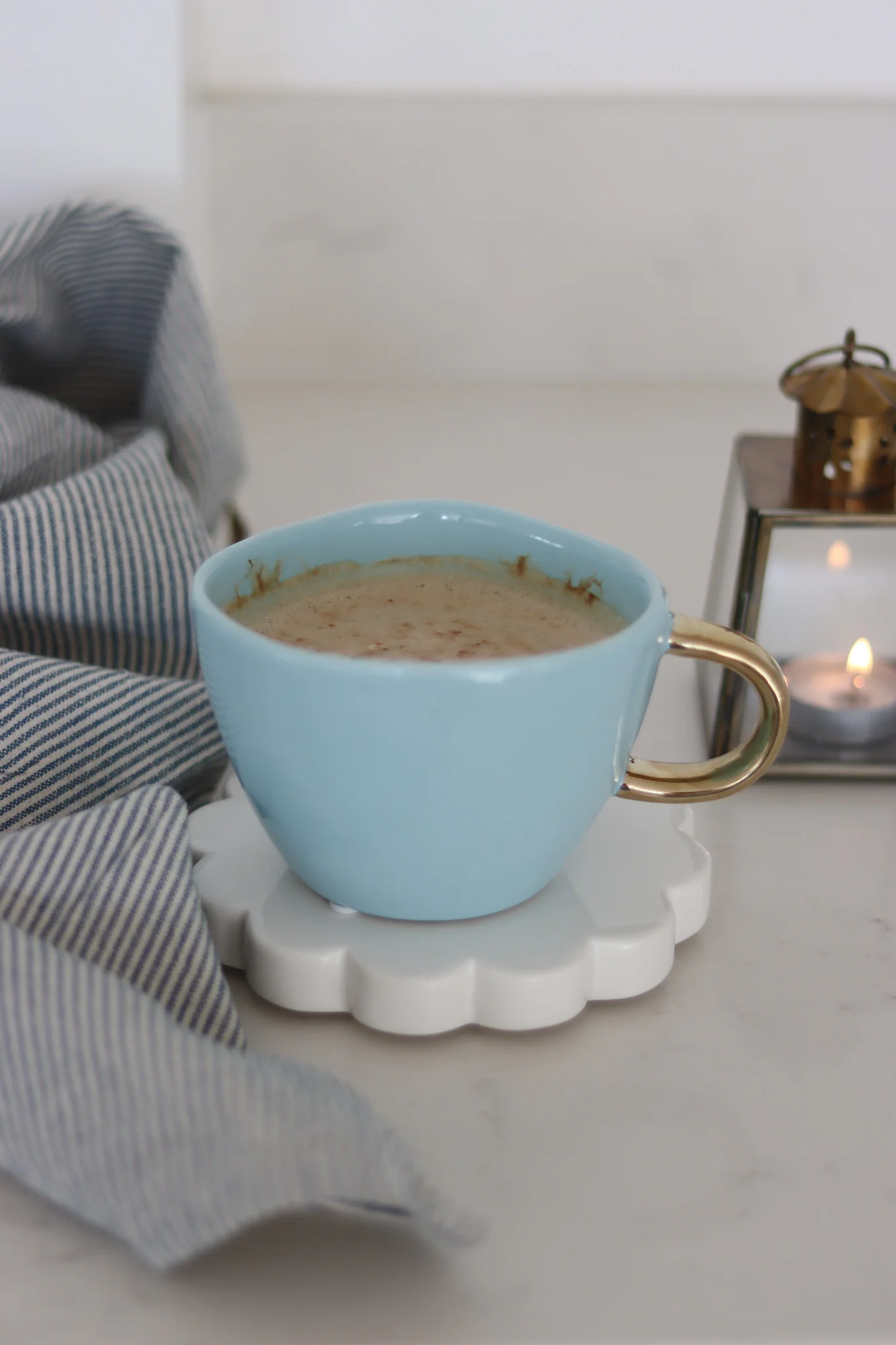 Irregular Stoneware Mug - Summer Blue - Image 2