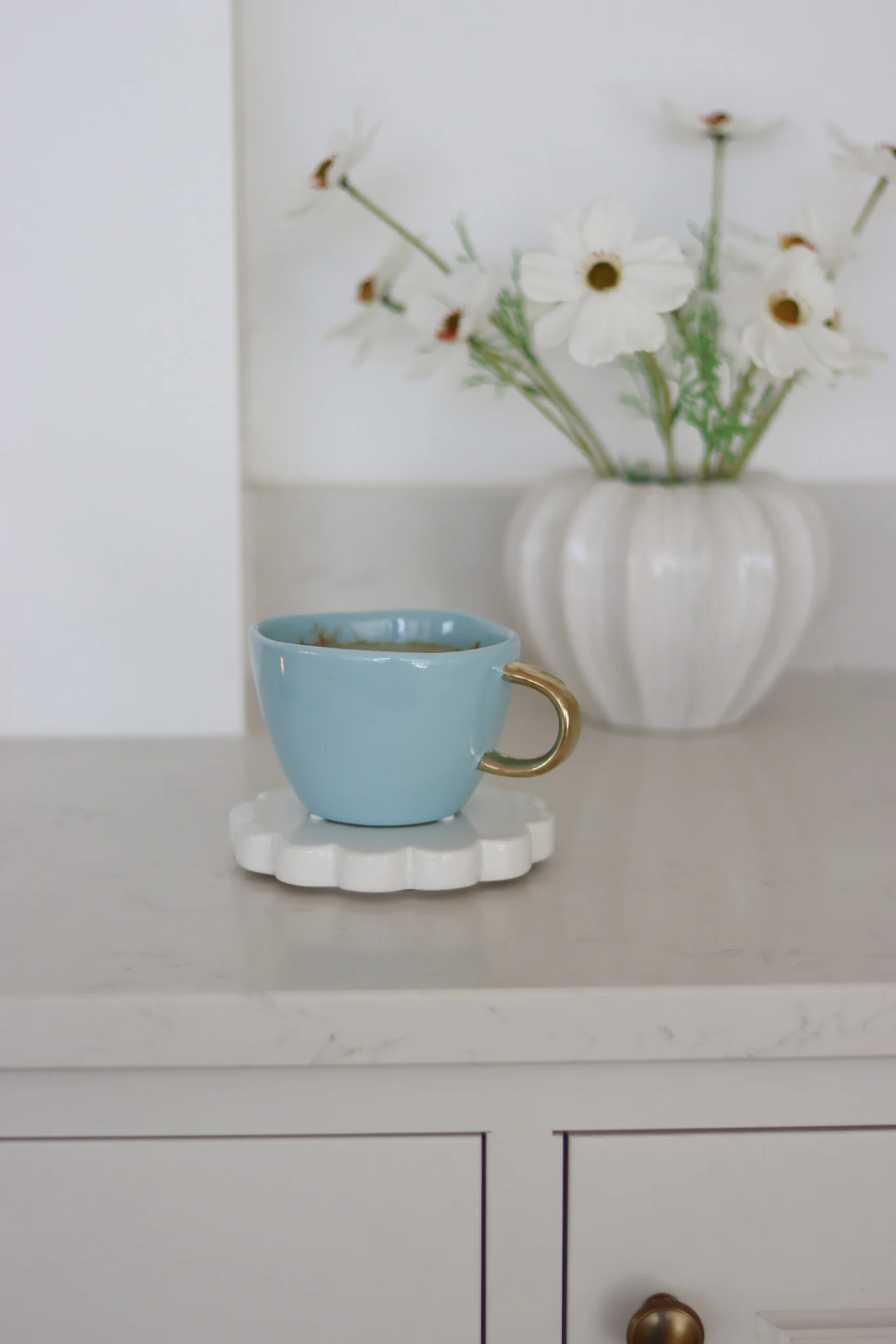 Irregular Stoneware Mug - Summer Blue - Image 4