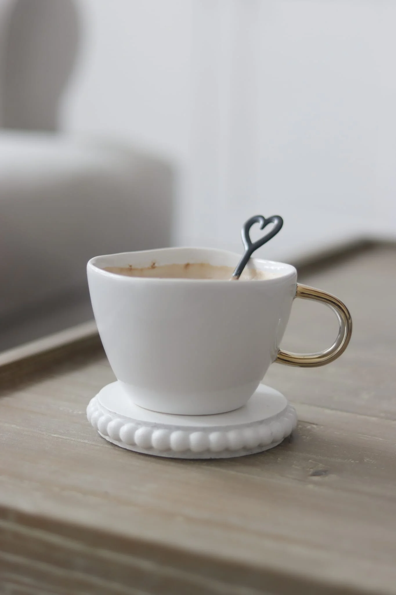 Irregular Stoneware Mug - White