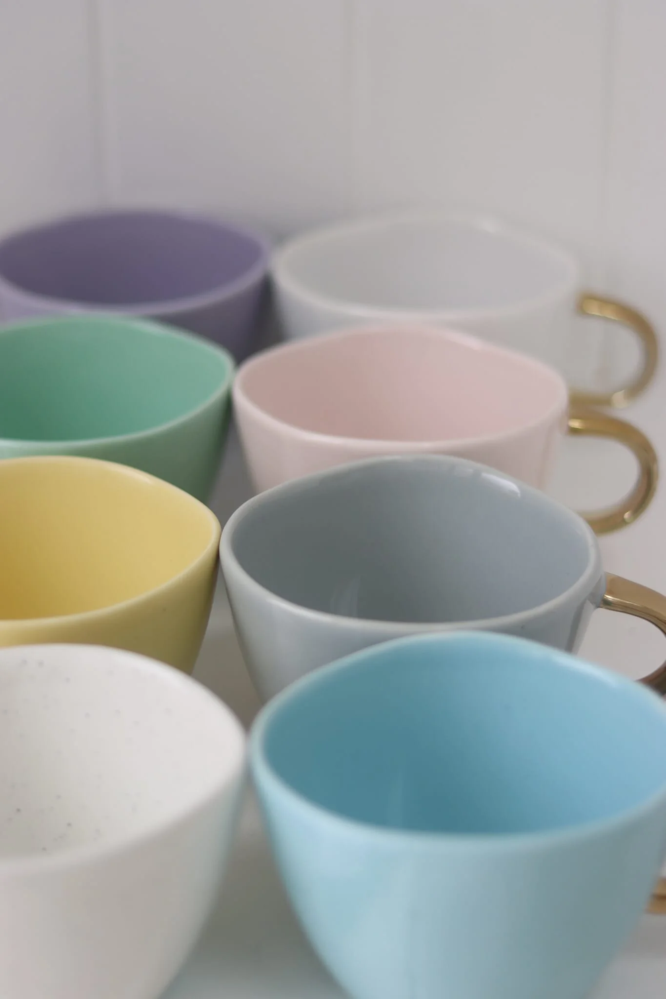 Irregular Stoneware Mug - White - Image 3