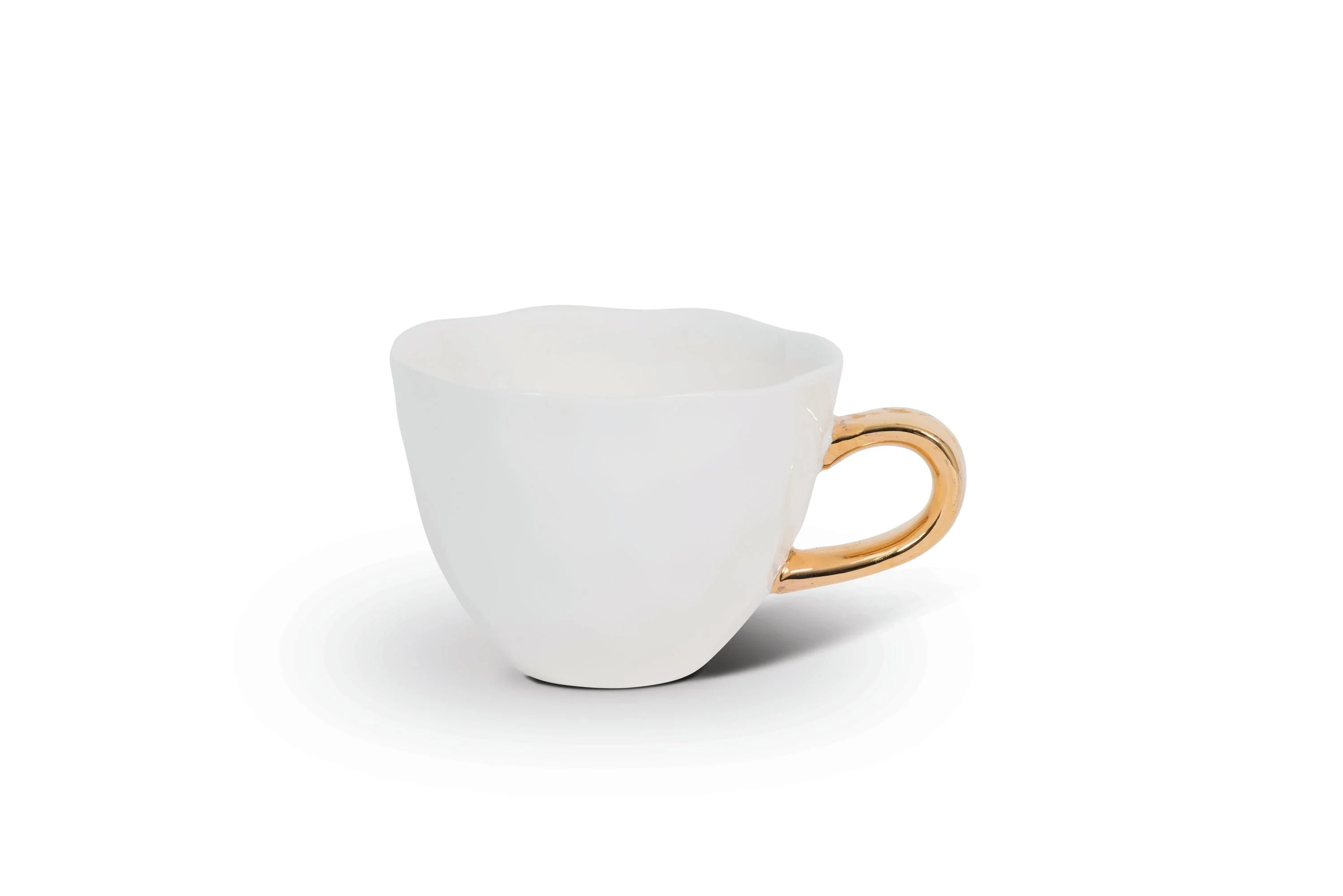 Irregular Stoneware Mug - White - Image 4