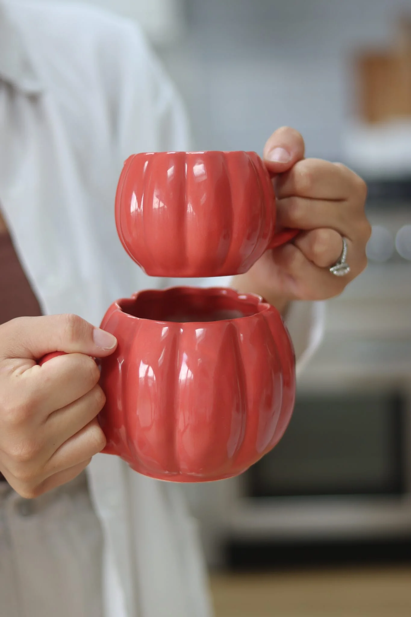 Large Pumpkin Mug - Apricot