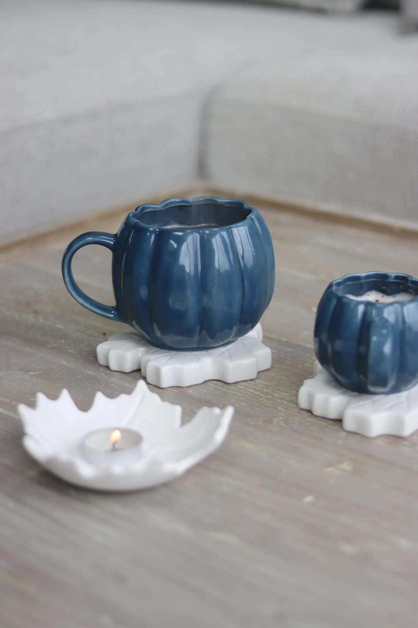 Large Pumpkin Mug - Blue - Image 2
