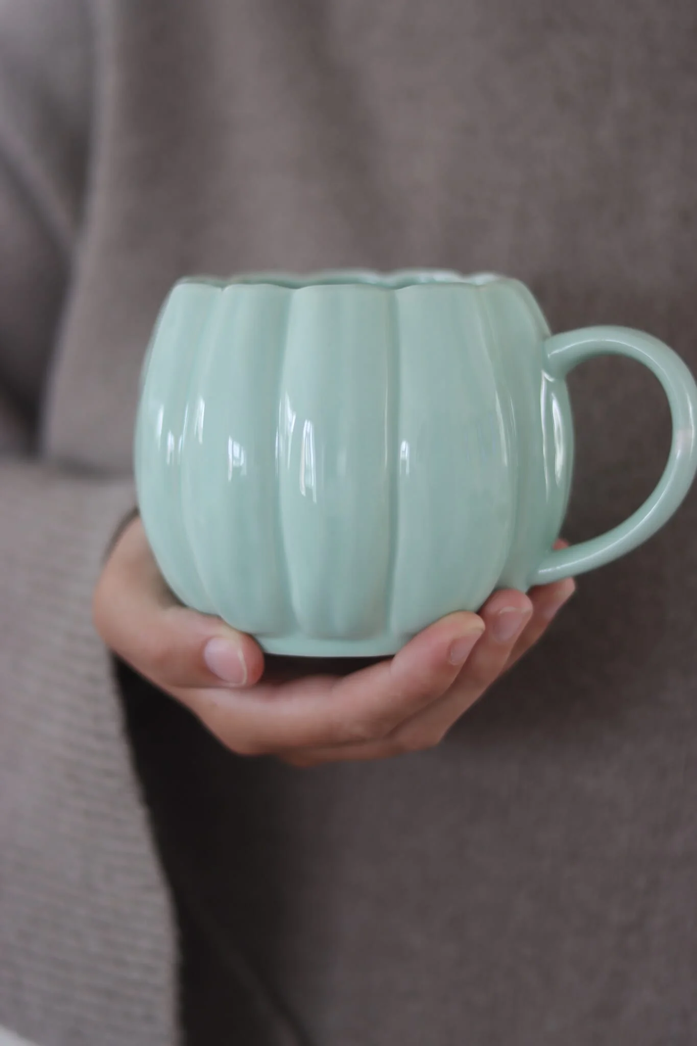 Large Pumpkin Mug - Green