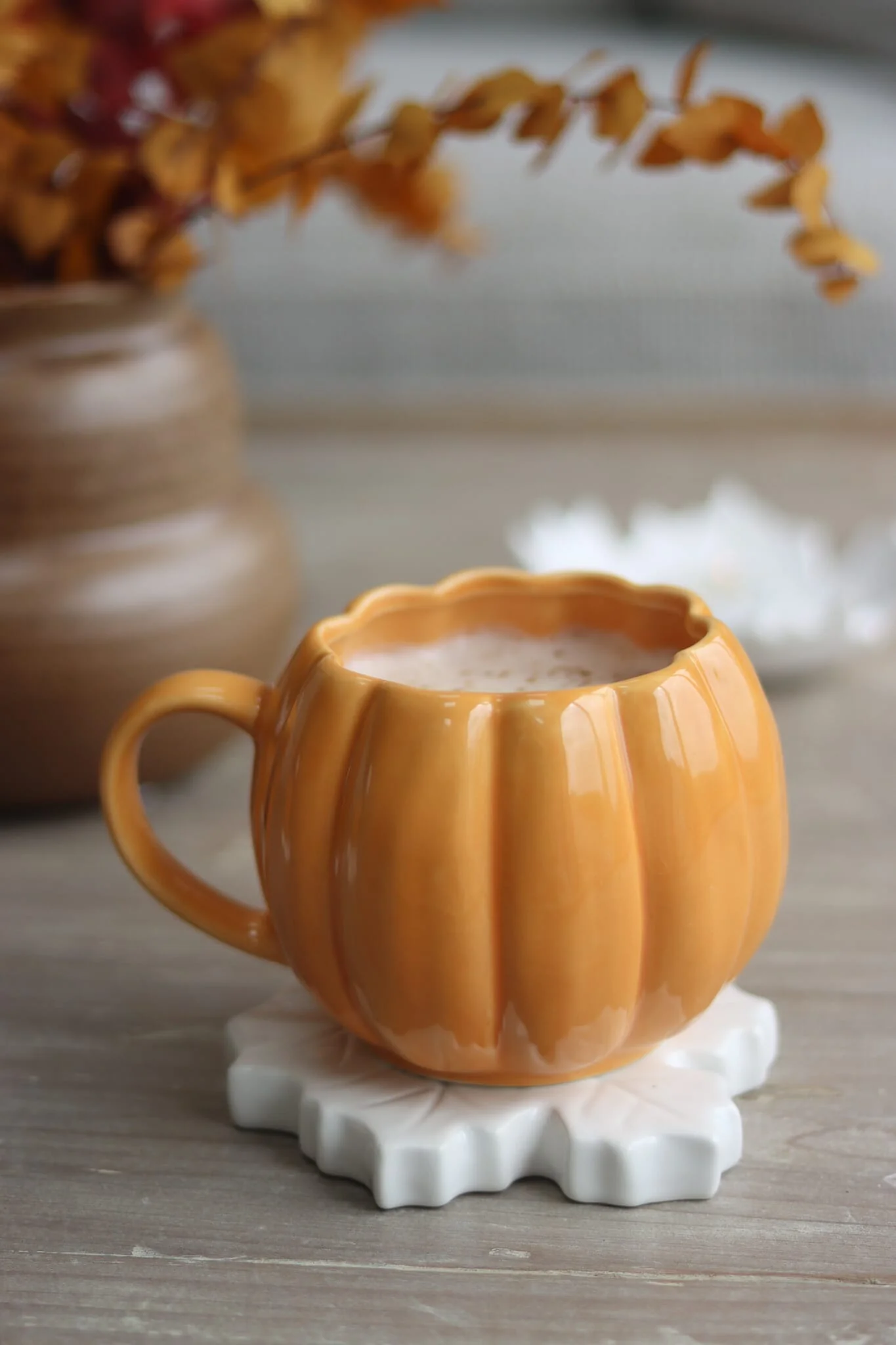 Large Pumpkin Mug - Ochre - Image 3