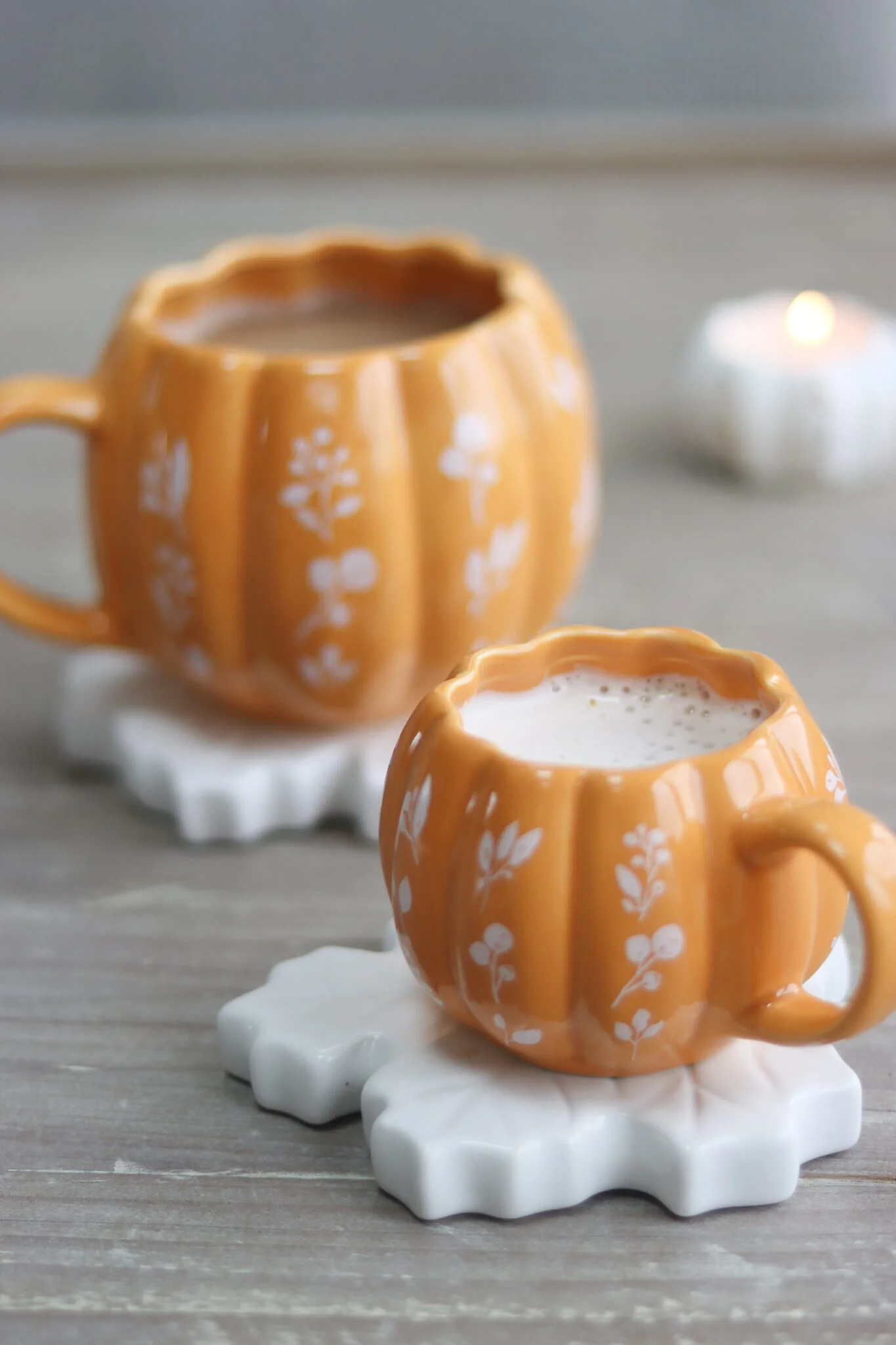 Large Pumpkin Mug - Ochre Art 3 - Image 3