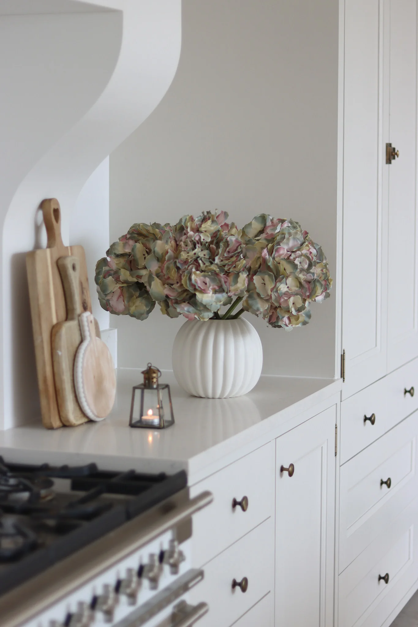 Faux Flowers - Lavender Hydrangea Stem - Image 4