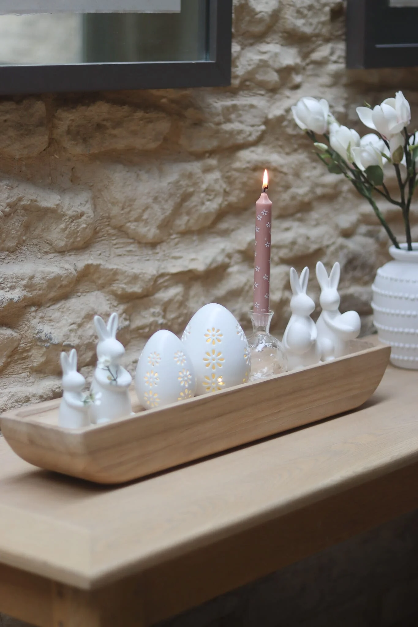 Long Paulownia Tray - Natural - Image 3