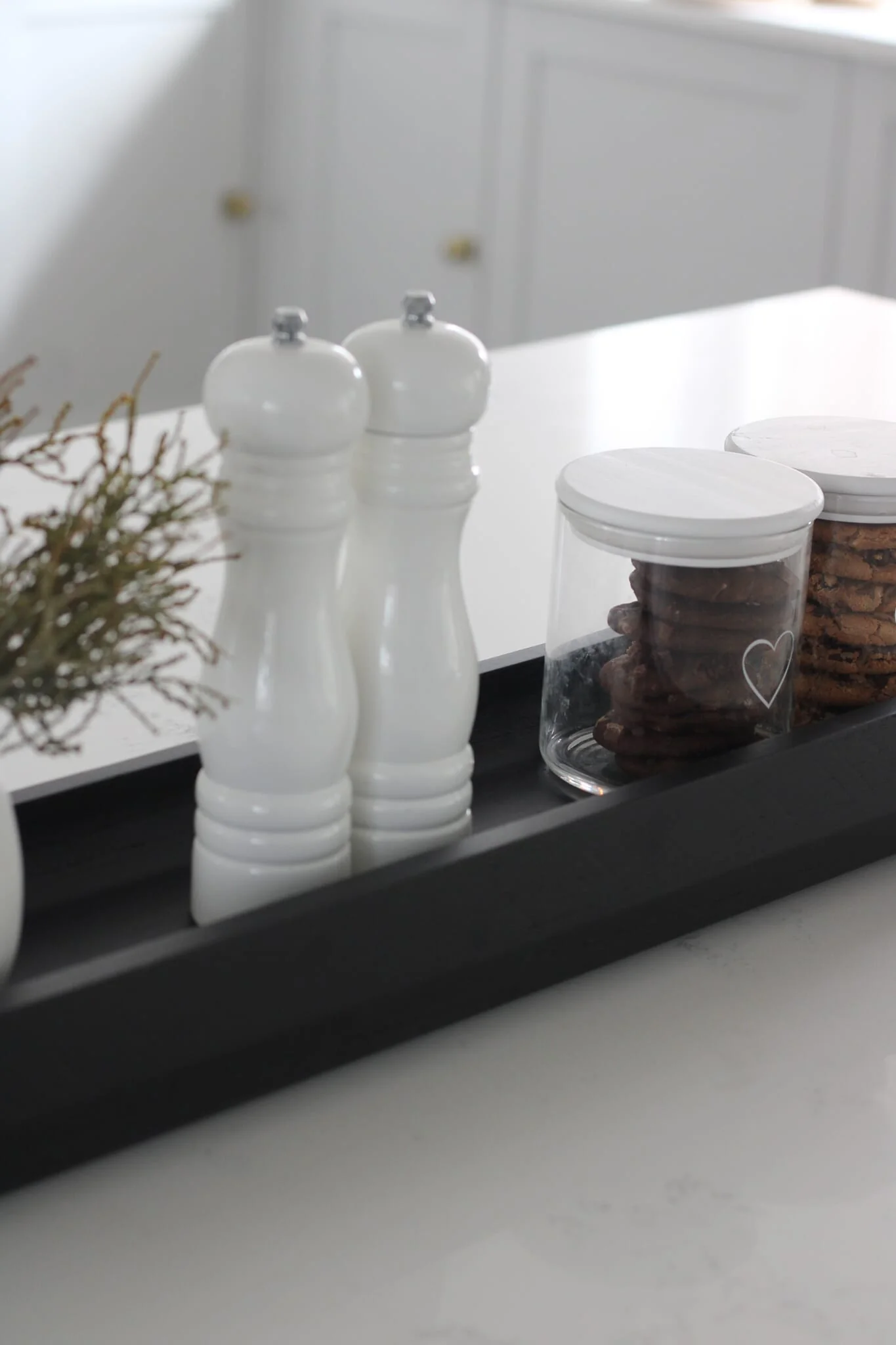 Long Paulownia Tray-Black - Image 2