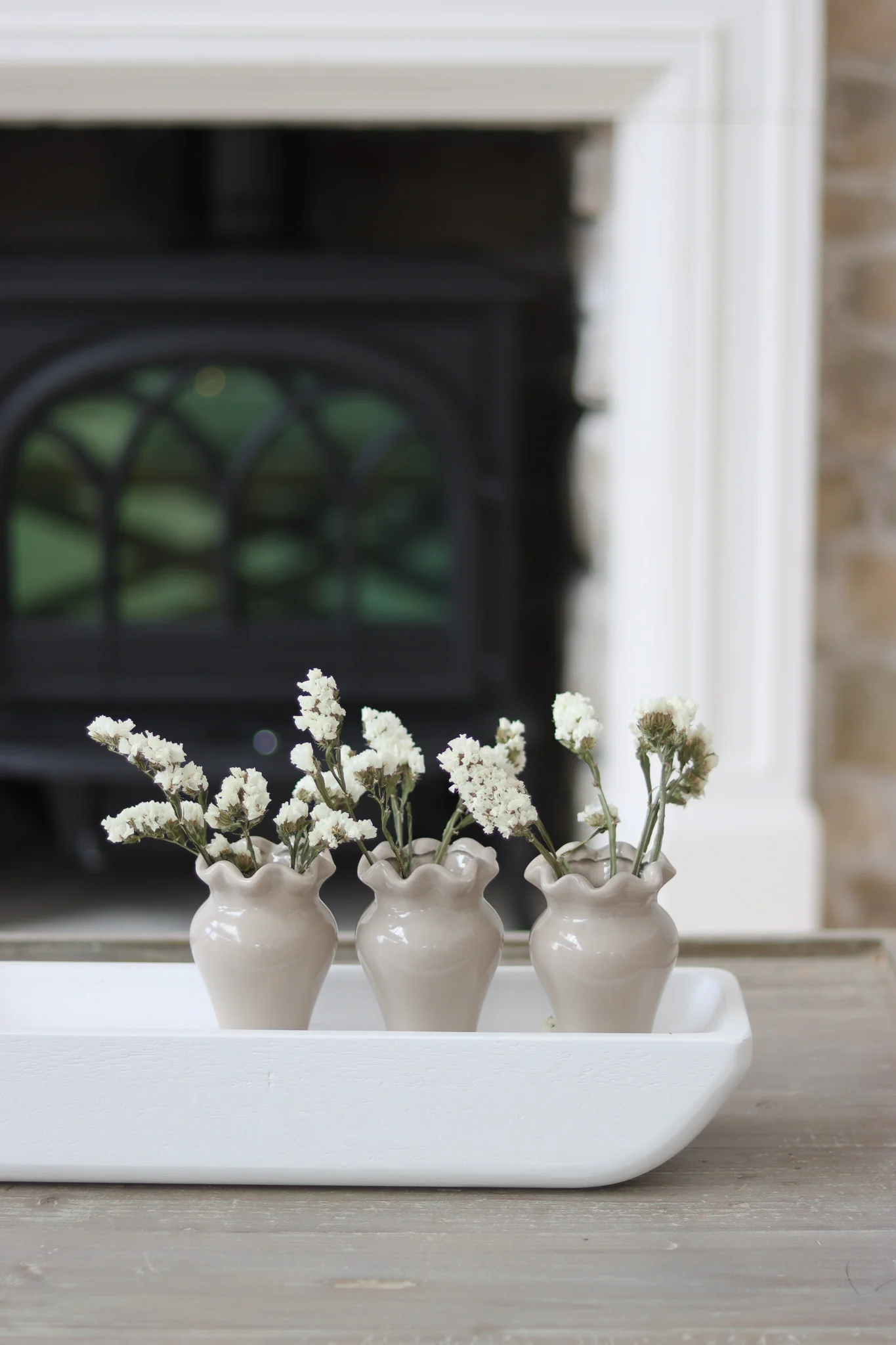 Long Paulownia Tray-White - Image 4