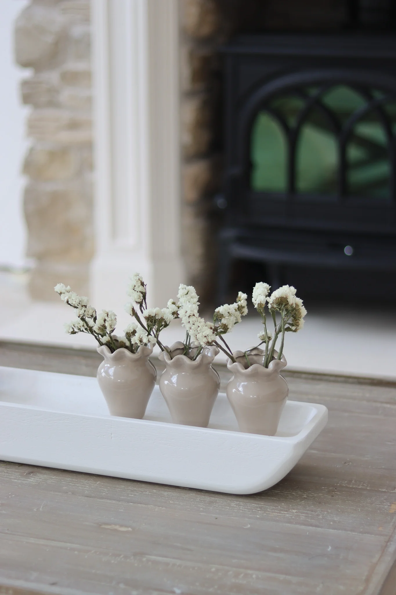 Long Paulownia Tray-White - Image 5