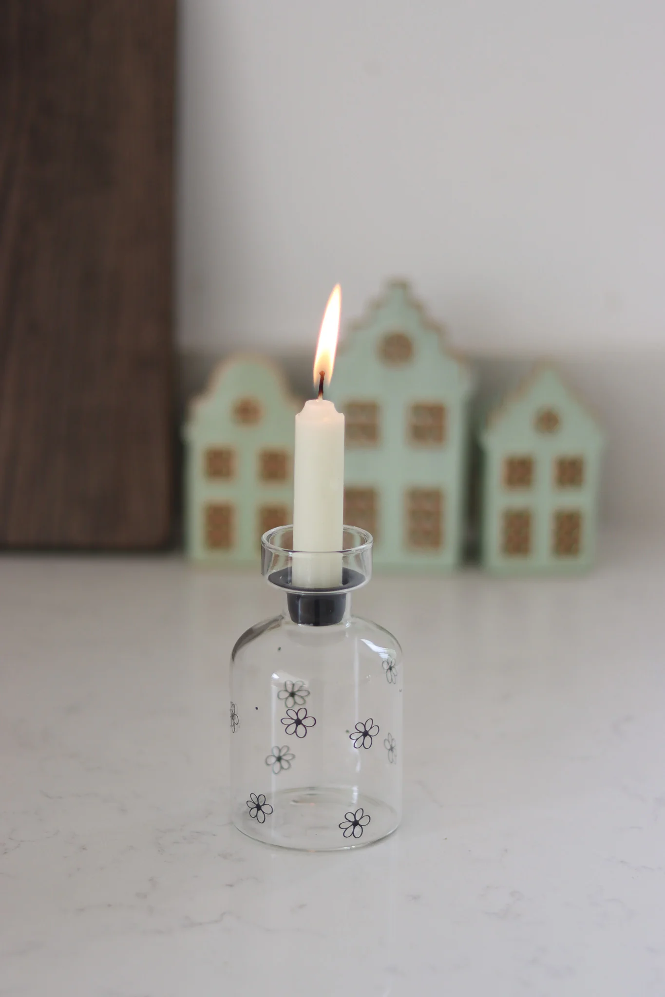 Metal Insert Candle Holder - Floral - Image 3