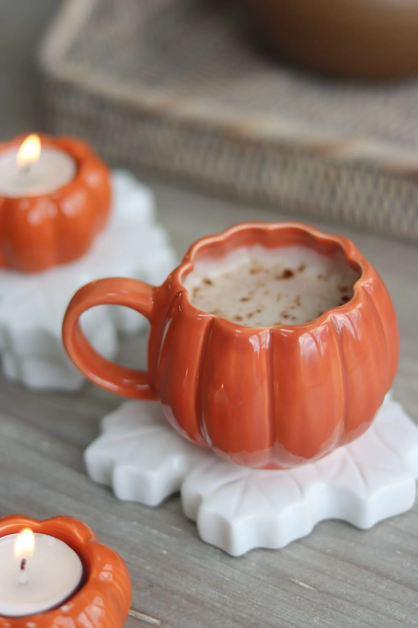 Mini Pumpkin Mug - Autumnal Orange - Image 2