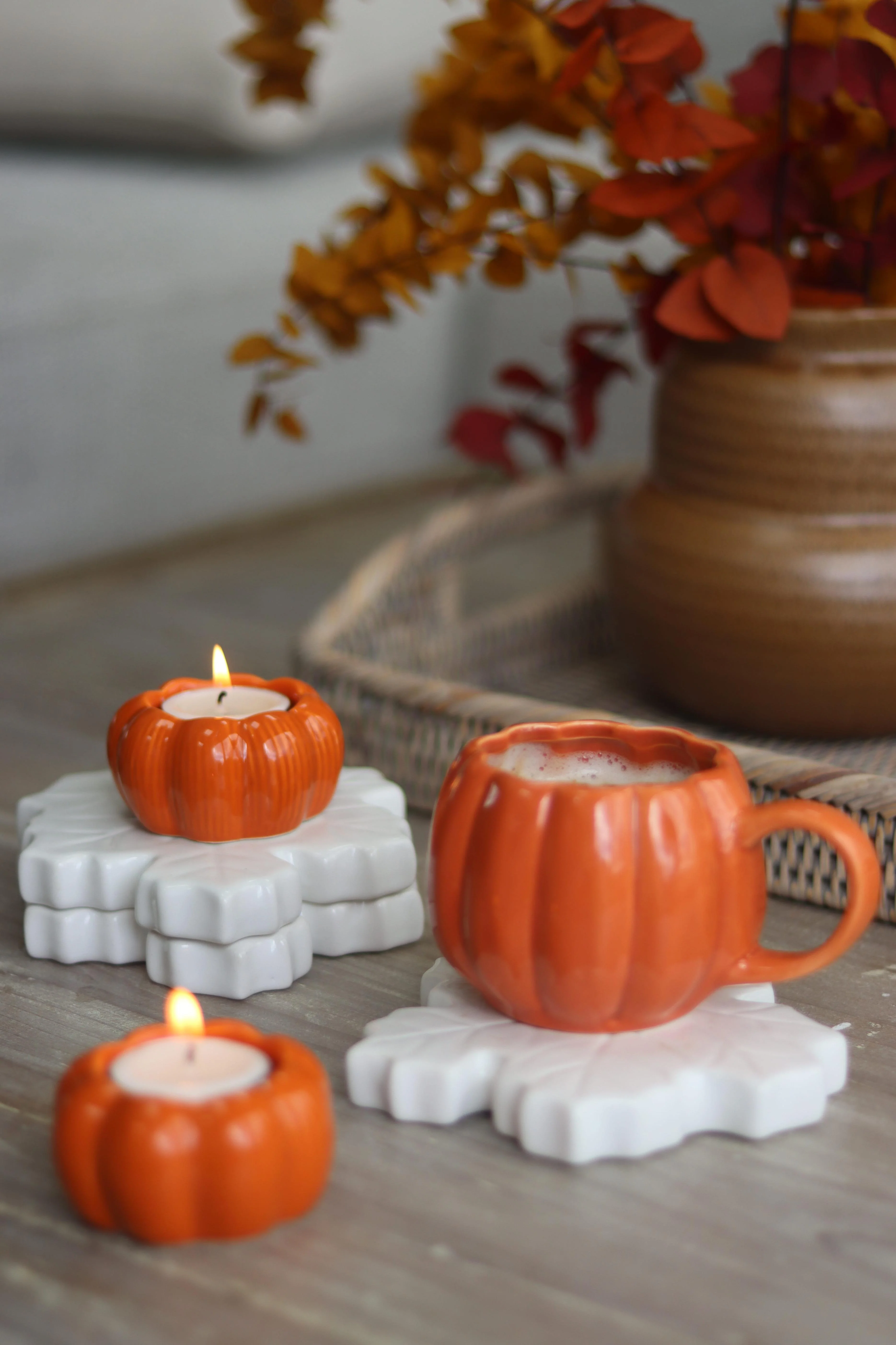 Mini Pumpkin Mug - Autumnal Orange - Image 4