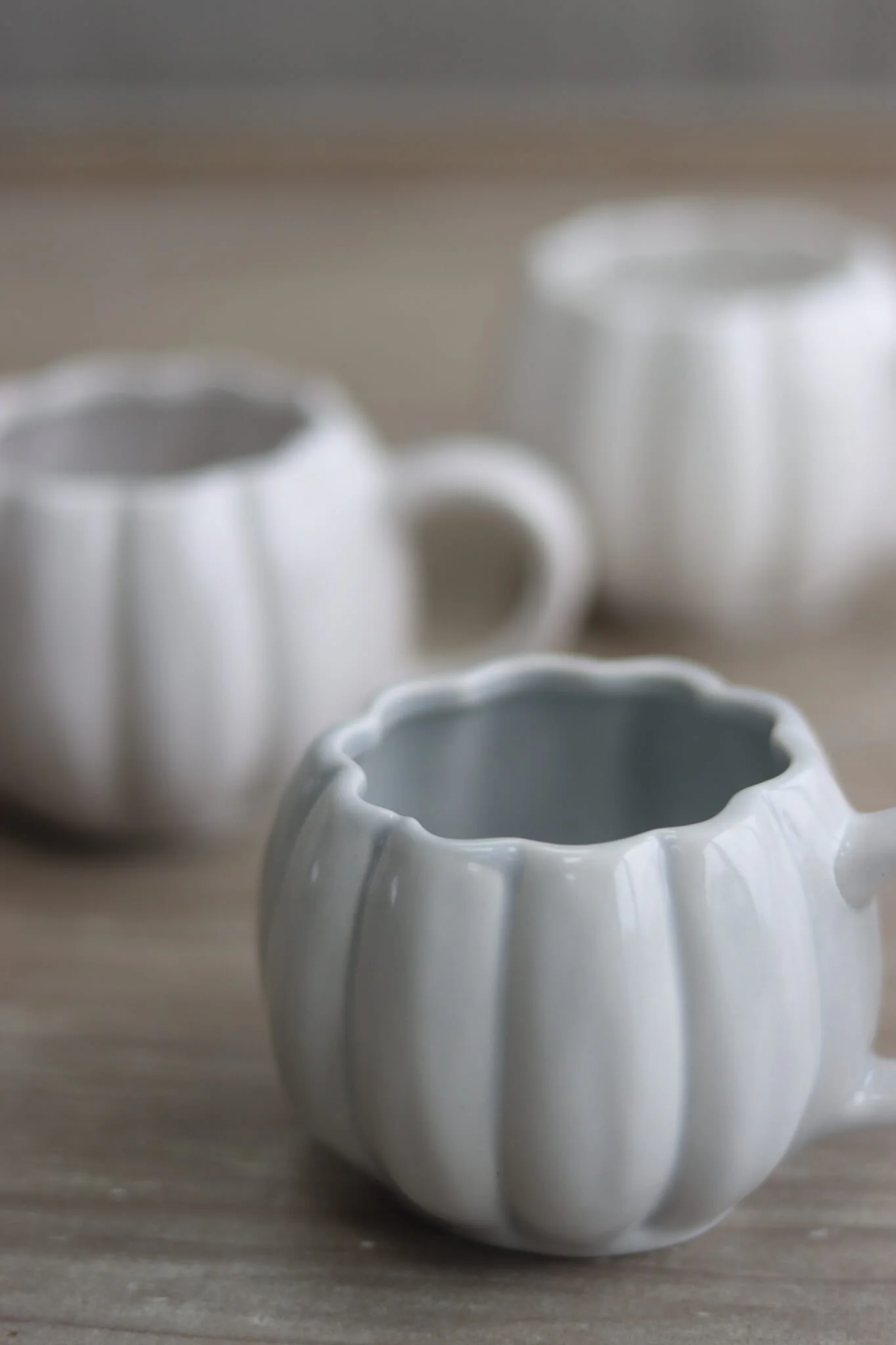 Mini Pumpkin Mug - Light Grey - Image 4