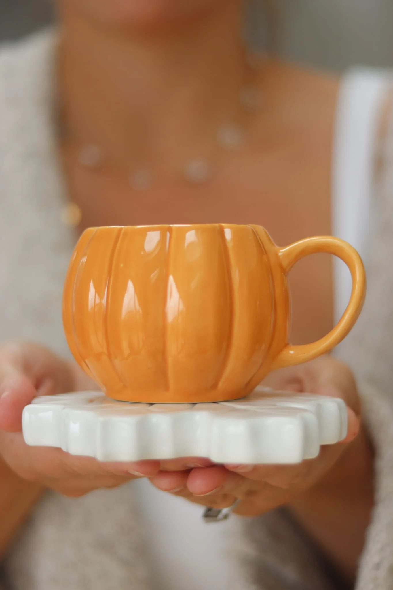 Mini Pumpkin Mug - Ochre - Image 2