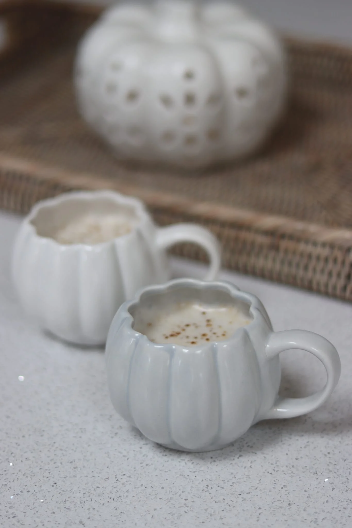 Mini Pumpkin Mug - White - Image 4