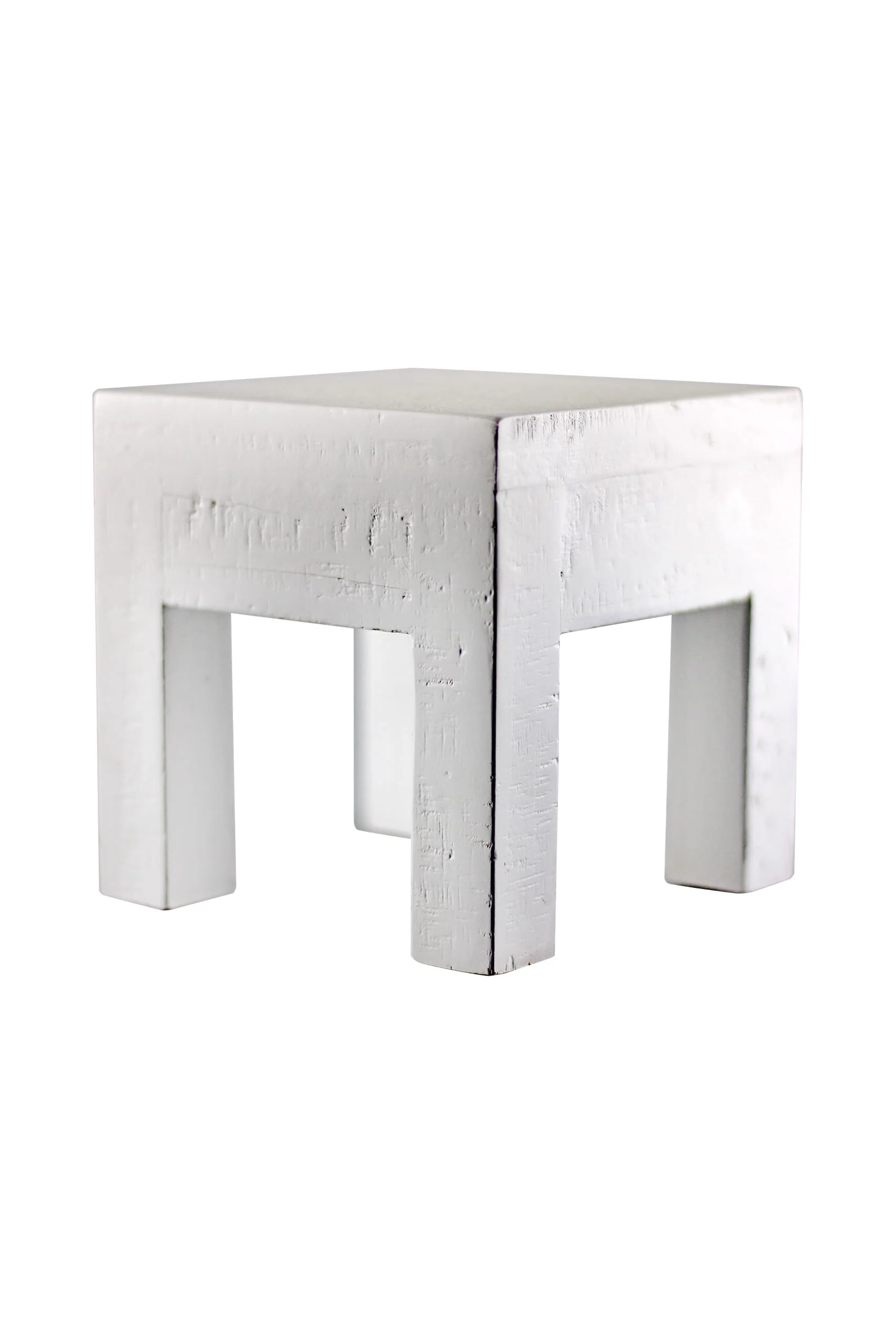 Rustic Stool - Mini/White