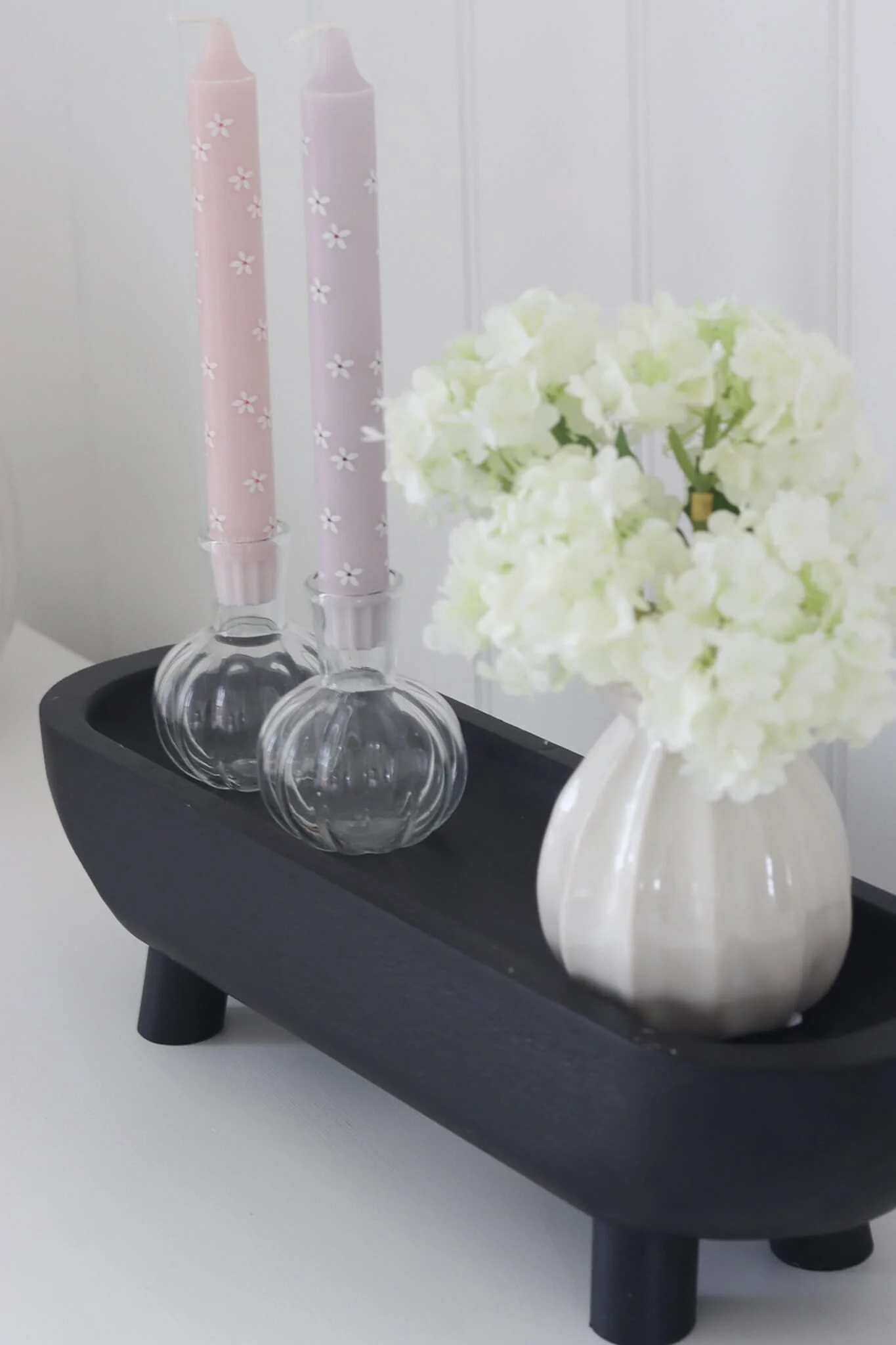 Paulownia Tray On Legs - Black - Image 4