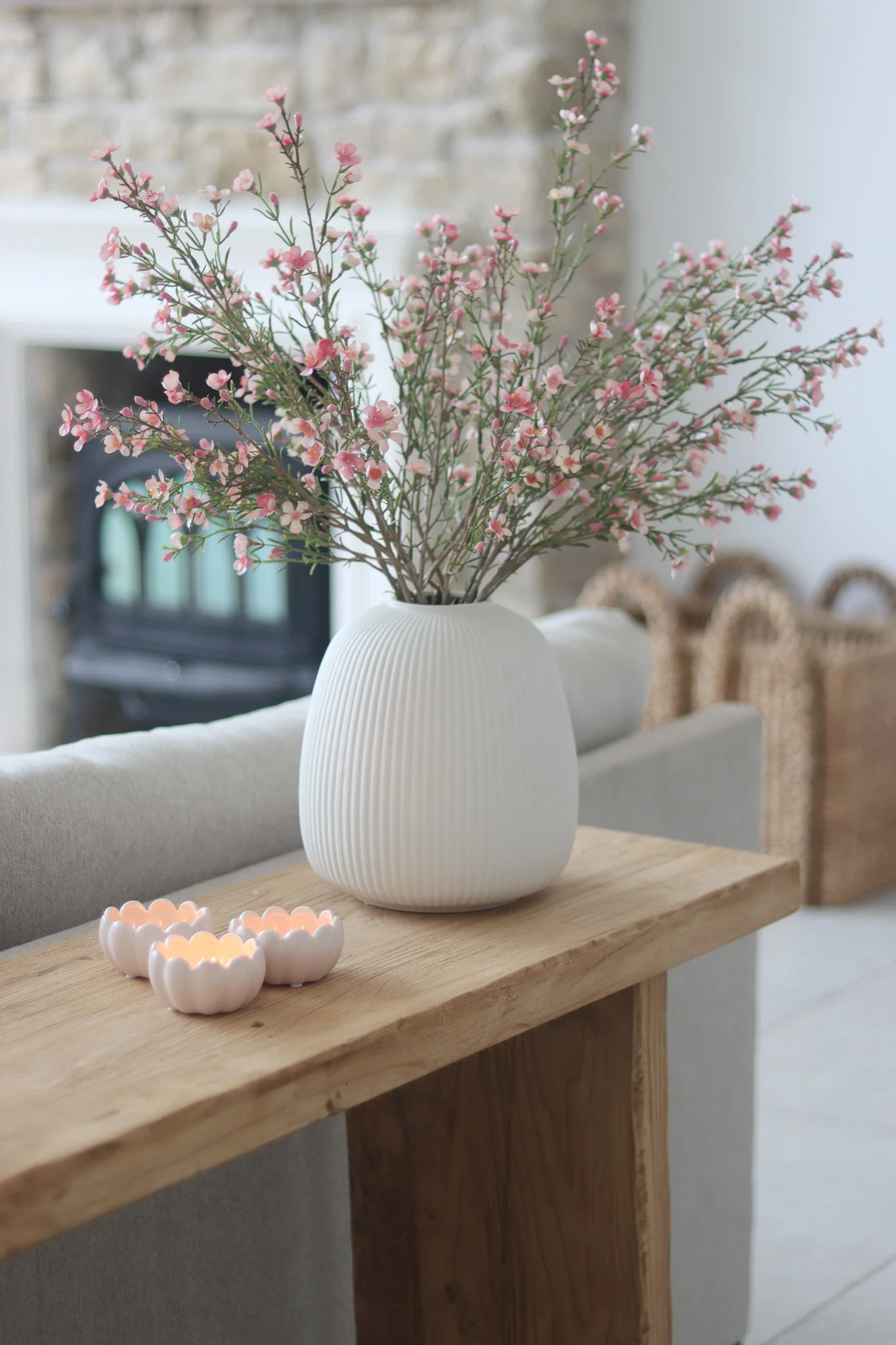 Faux Flowers - Pink Waxflower - Image 3