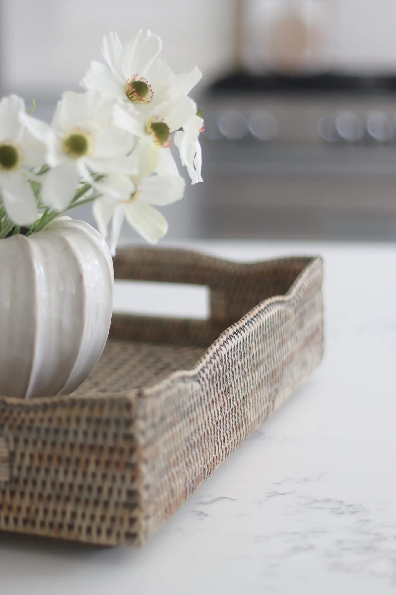 Rattan Tray - Scalloped/Natural - Image 5