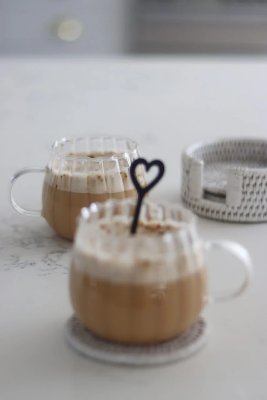 Glass Mug Set - Set of 2 - Rippled - Image 2