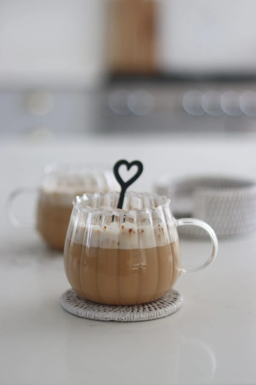 Glass Mug Set - Set of 2 - Rippled - Image 4