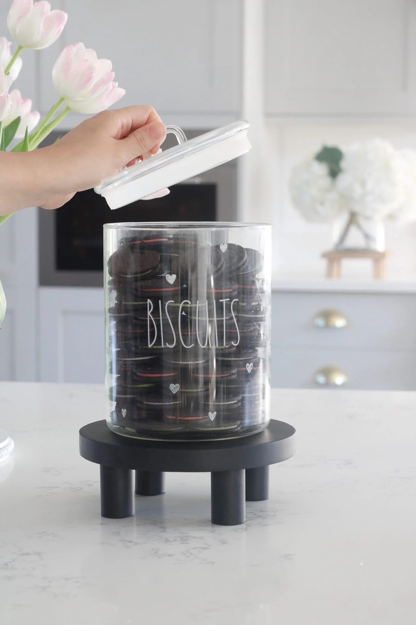 Round Small Stool - Black