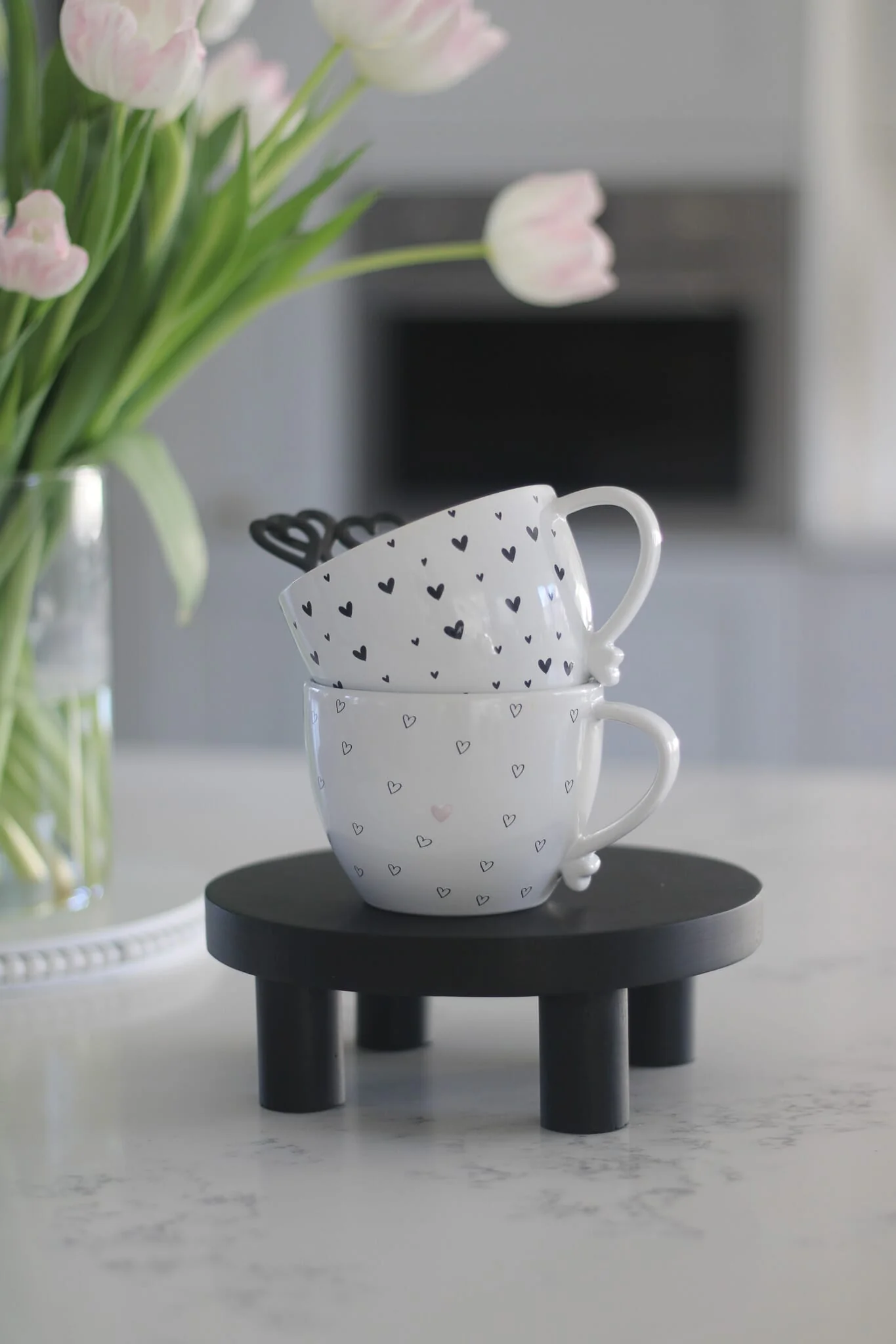 Round Small Stool - Black - Image 2