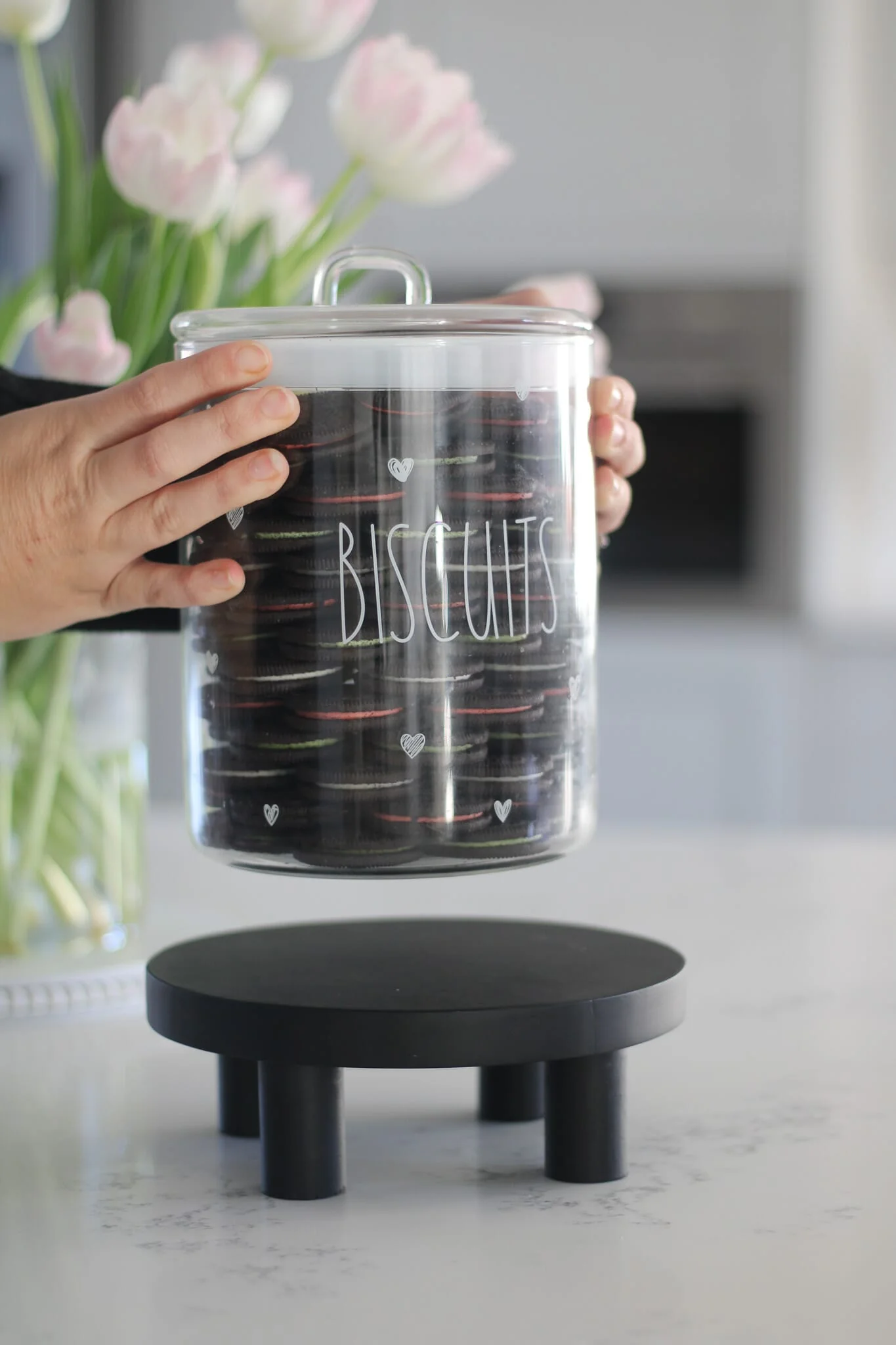 Round Small Stool - Black - Image 3