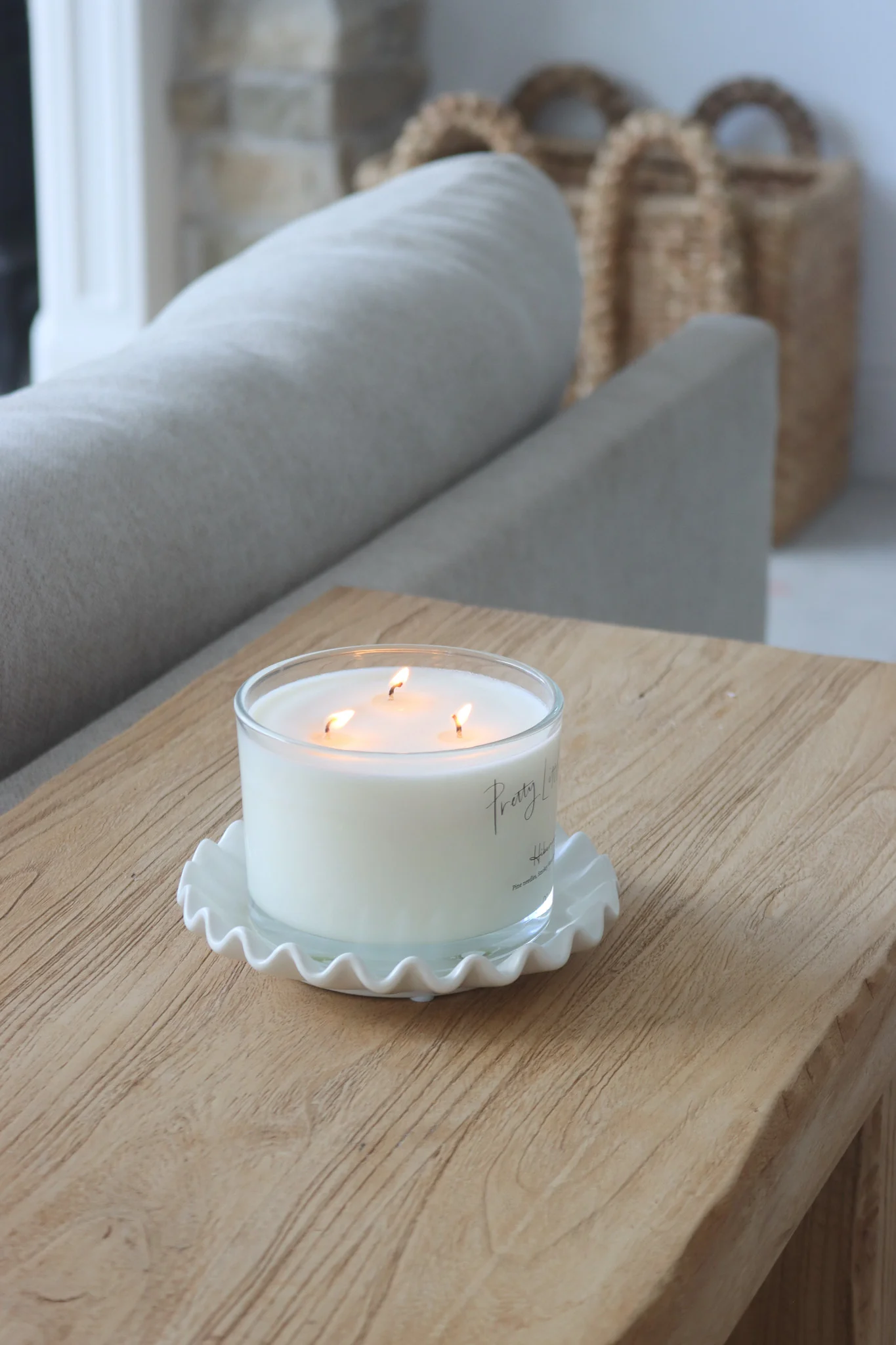 Ruffled Candle Plate - Image 6