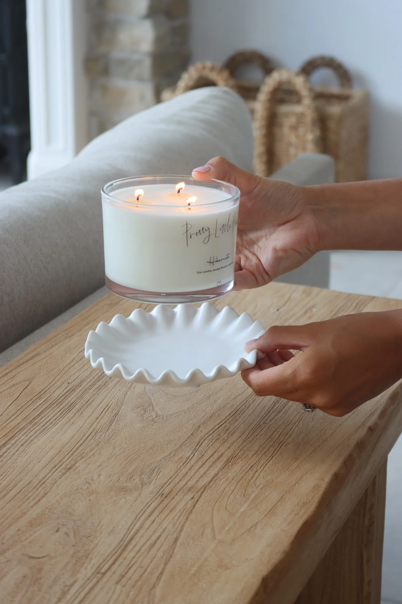 Ruffled Candle Plate - Image 7