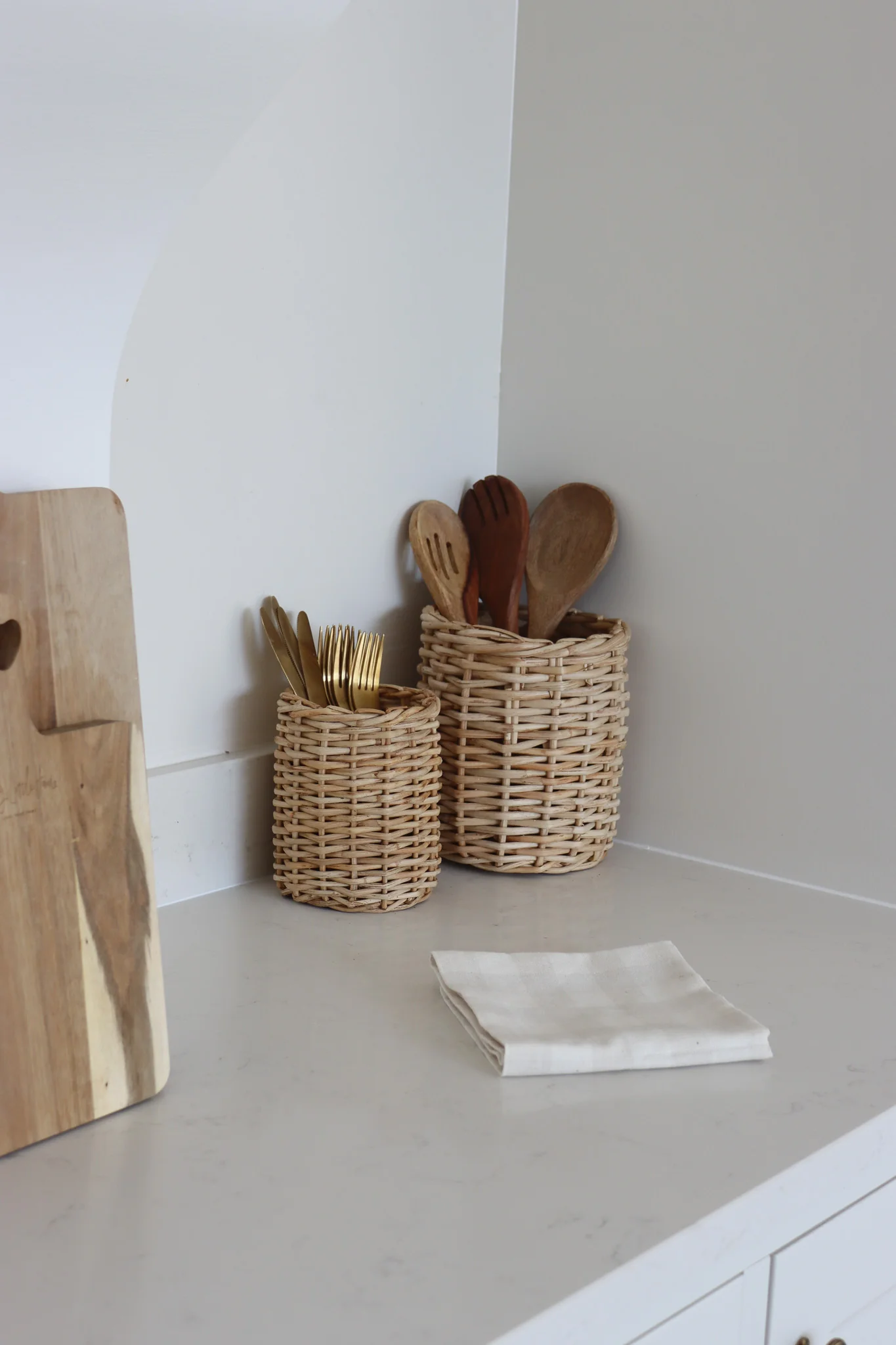 Seagrass Utensils Pot | Set of 2