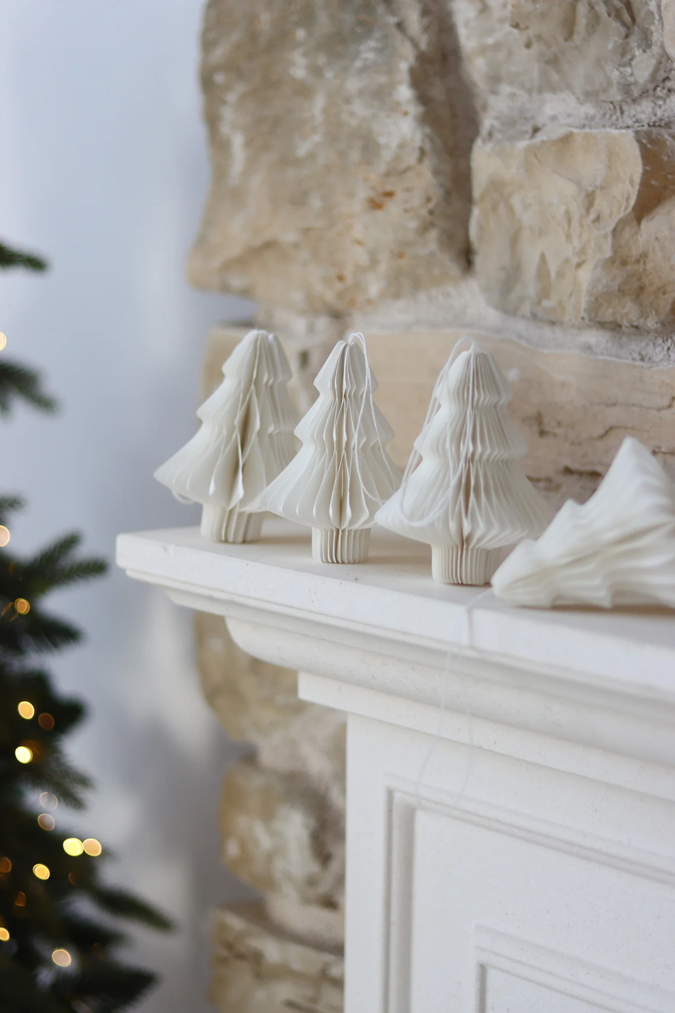 Set 4 Paper Tree Decorations - Image 5