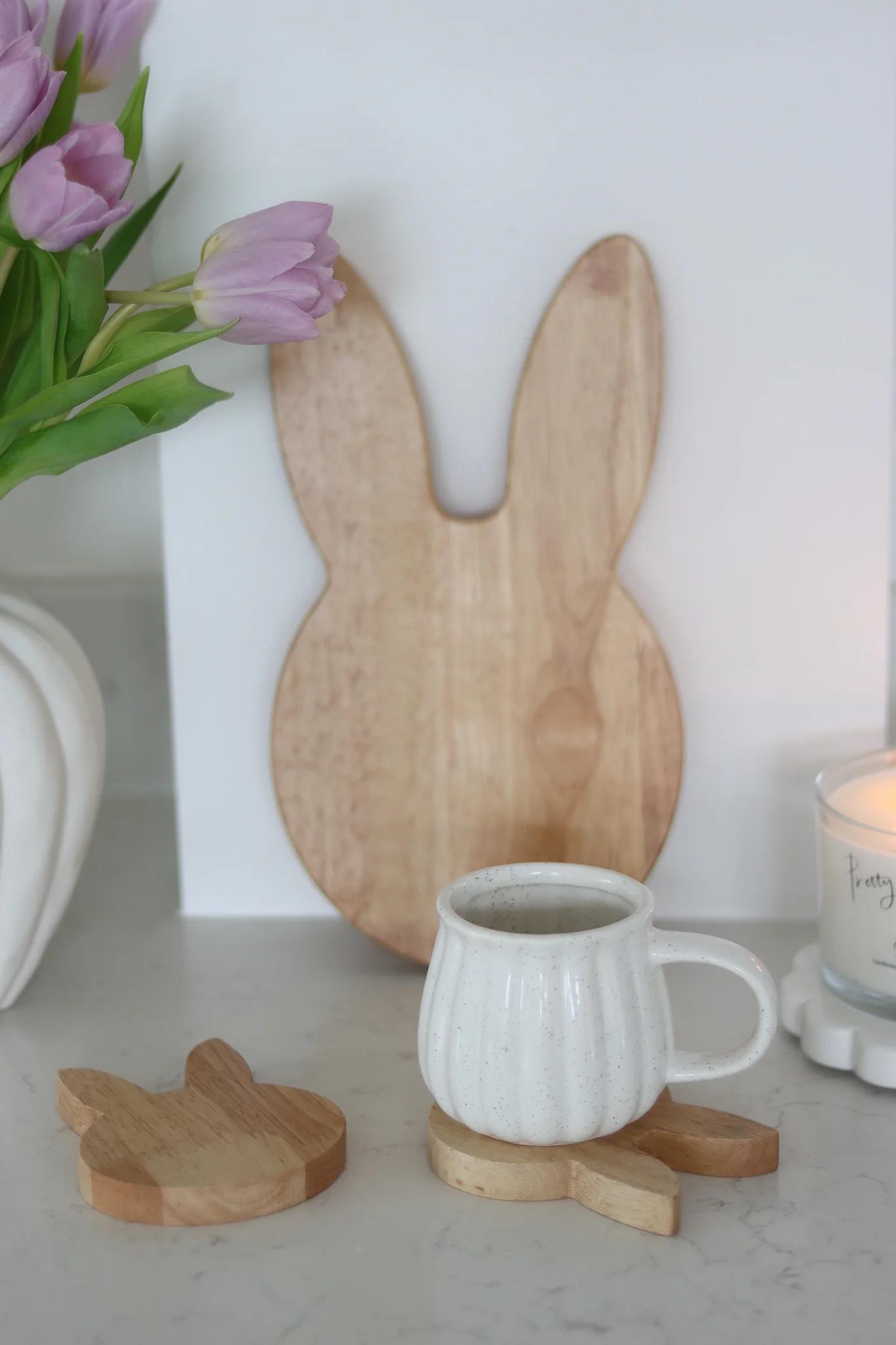 Set of 2 Bunny Coasters - Image 2