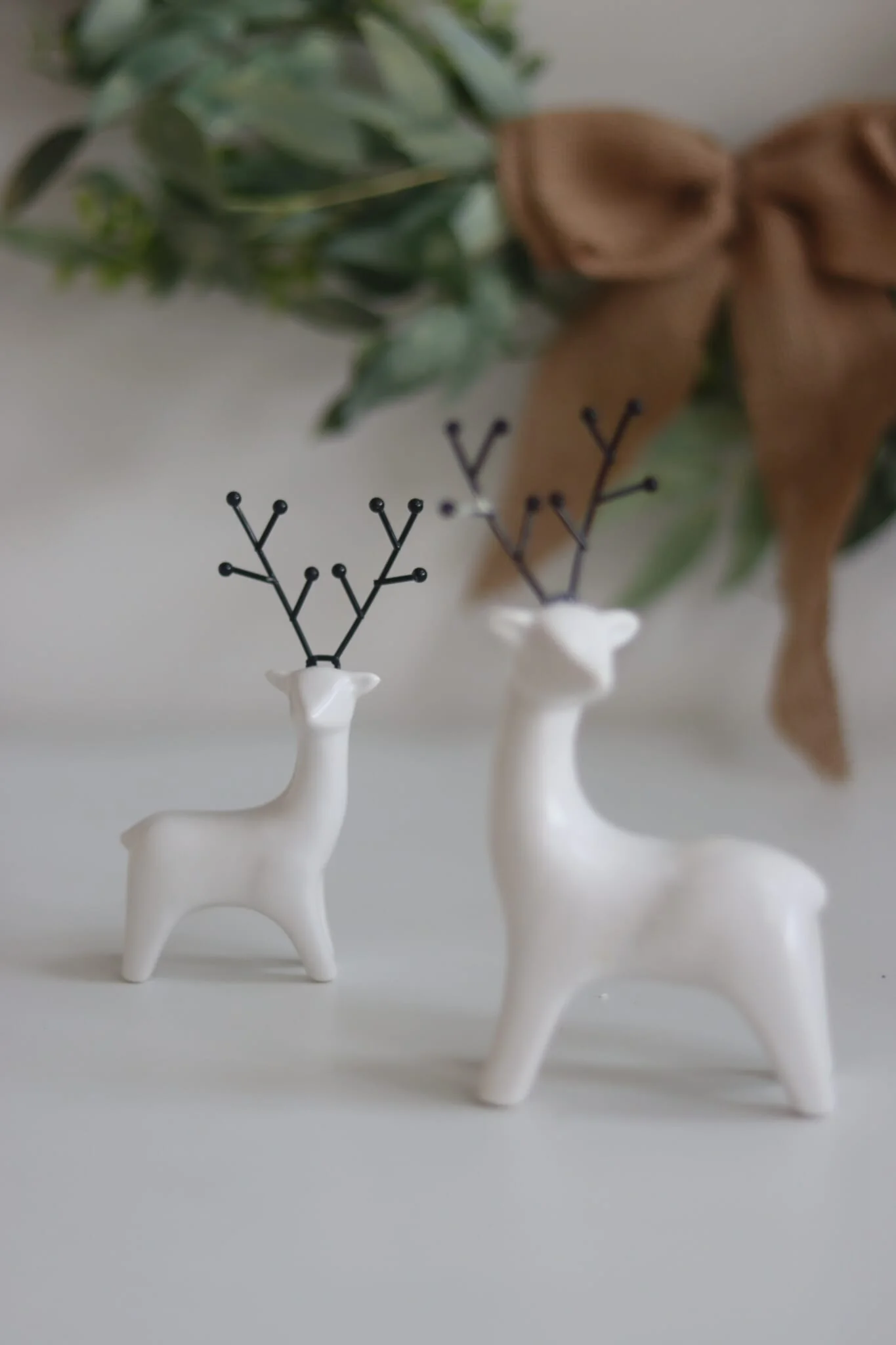 Set Of 2 Deers - Matt White - Image 3